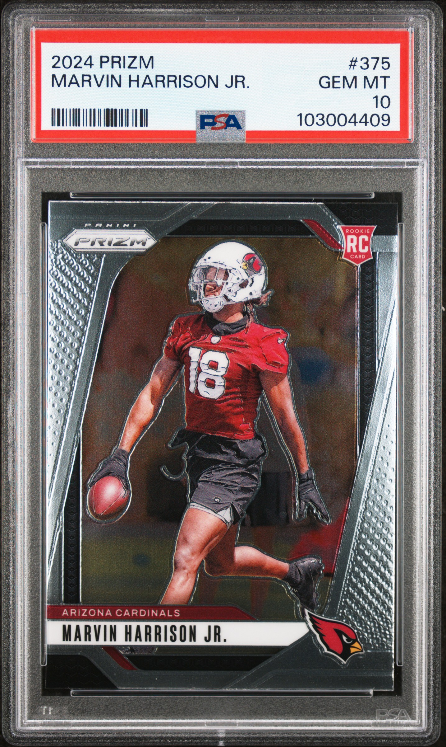 2024 Panini Prizm Marvin Harrison Jr. #375 Gem Mt 10 front