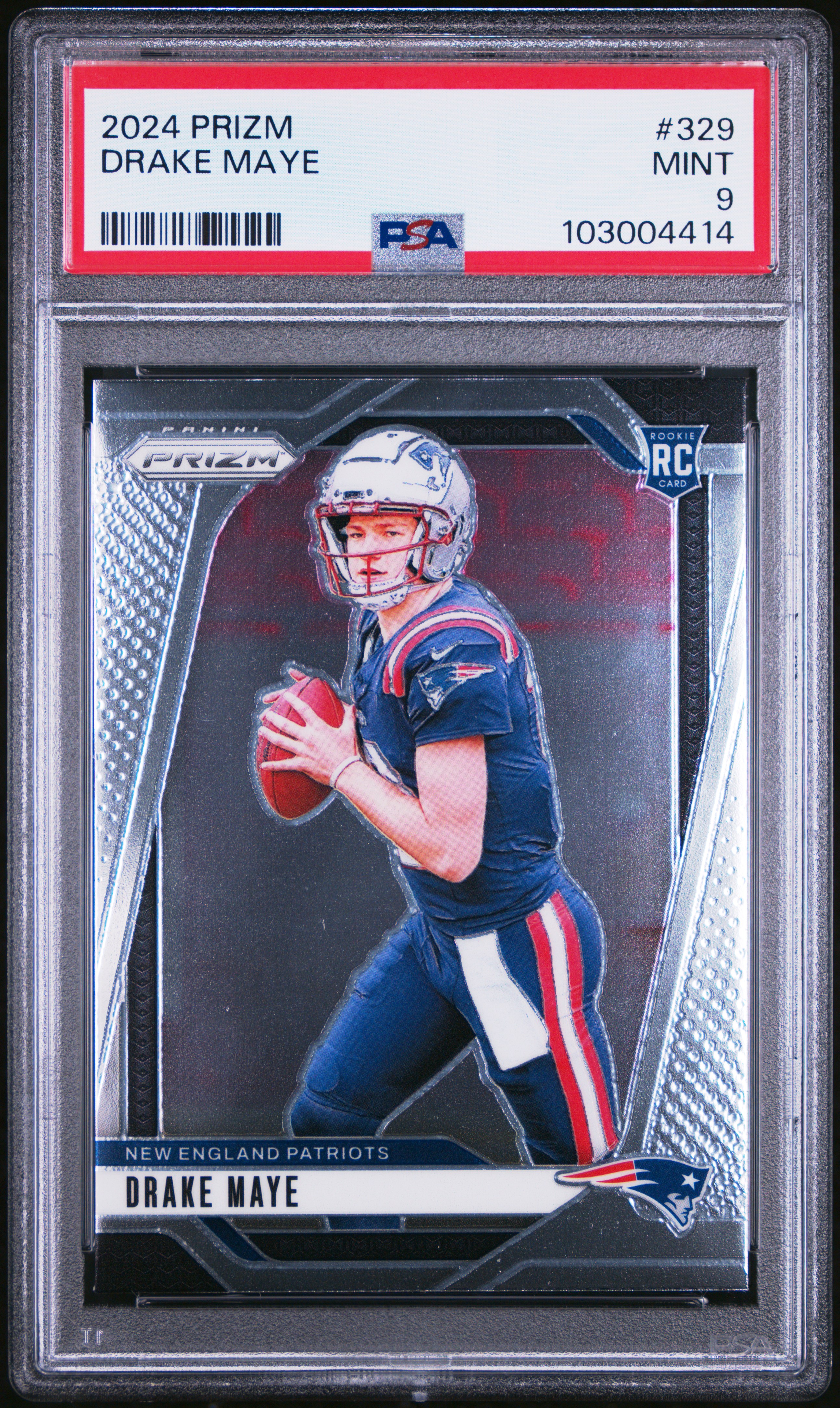 2024 Panini Prizm Drake Maye #329 Mint 9 front