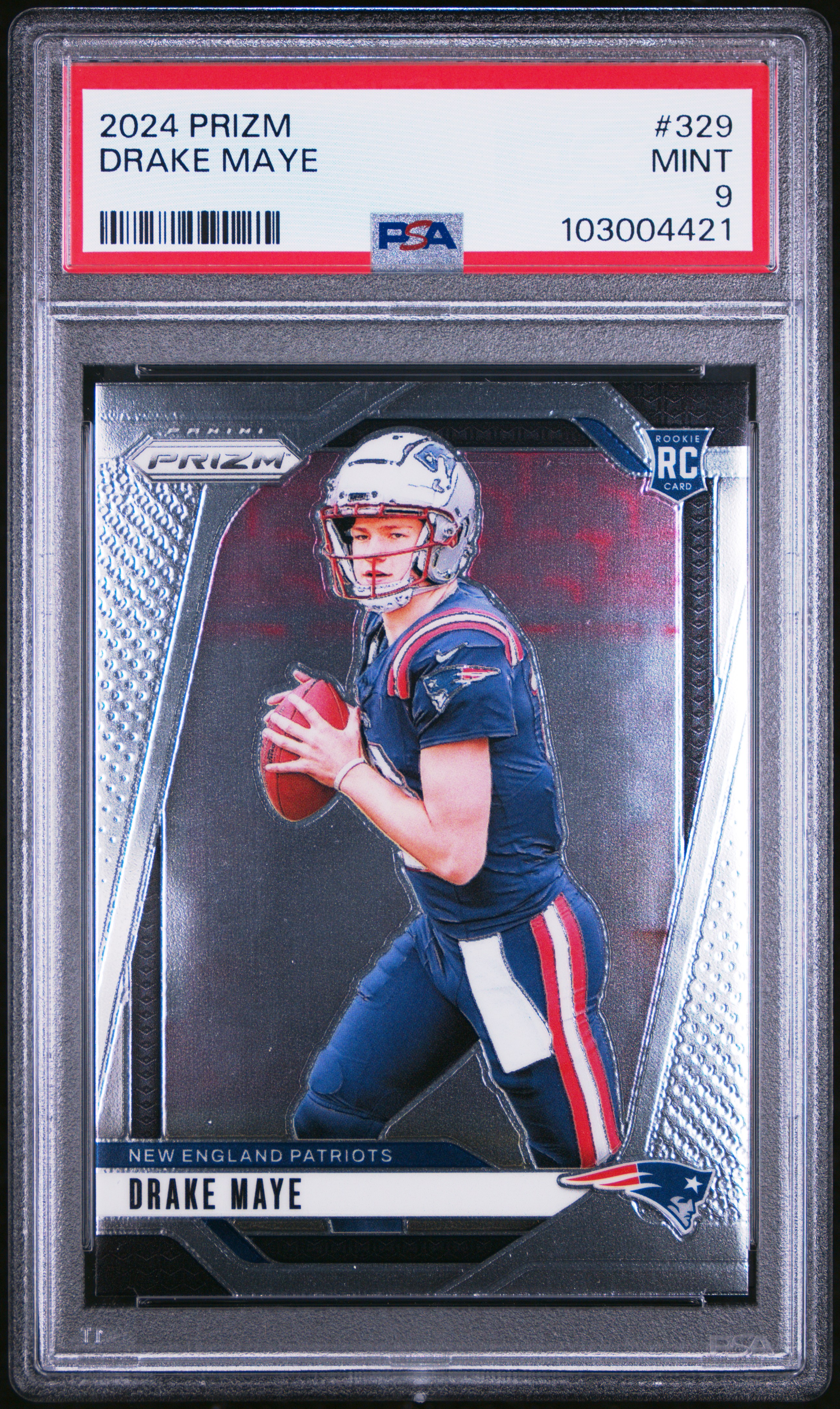 2024 Panini Prizm Drake Maye #329 Mint 9 front