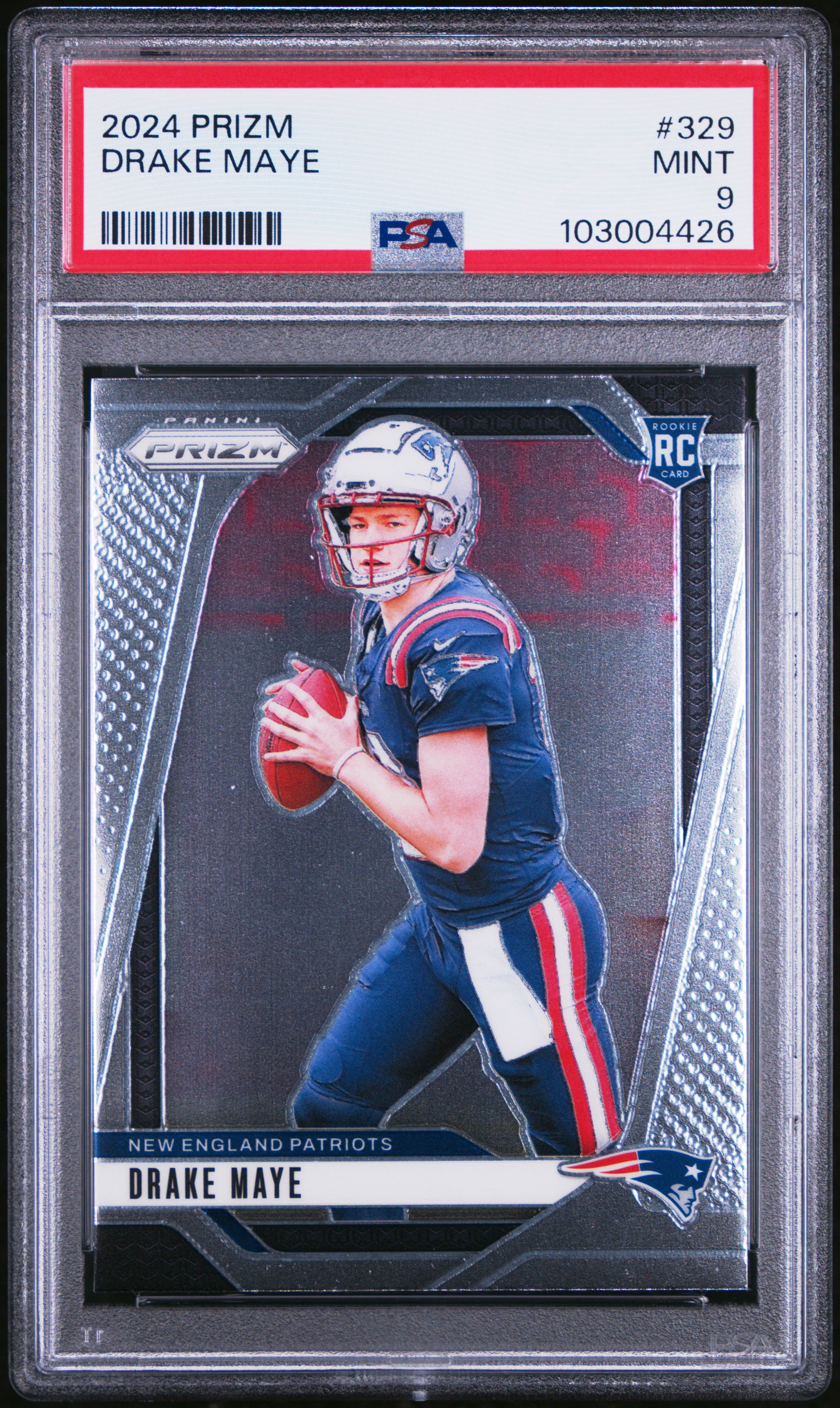 2024 Panini Prizm Drake Maye #329 Mint 9 front