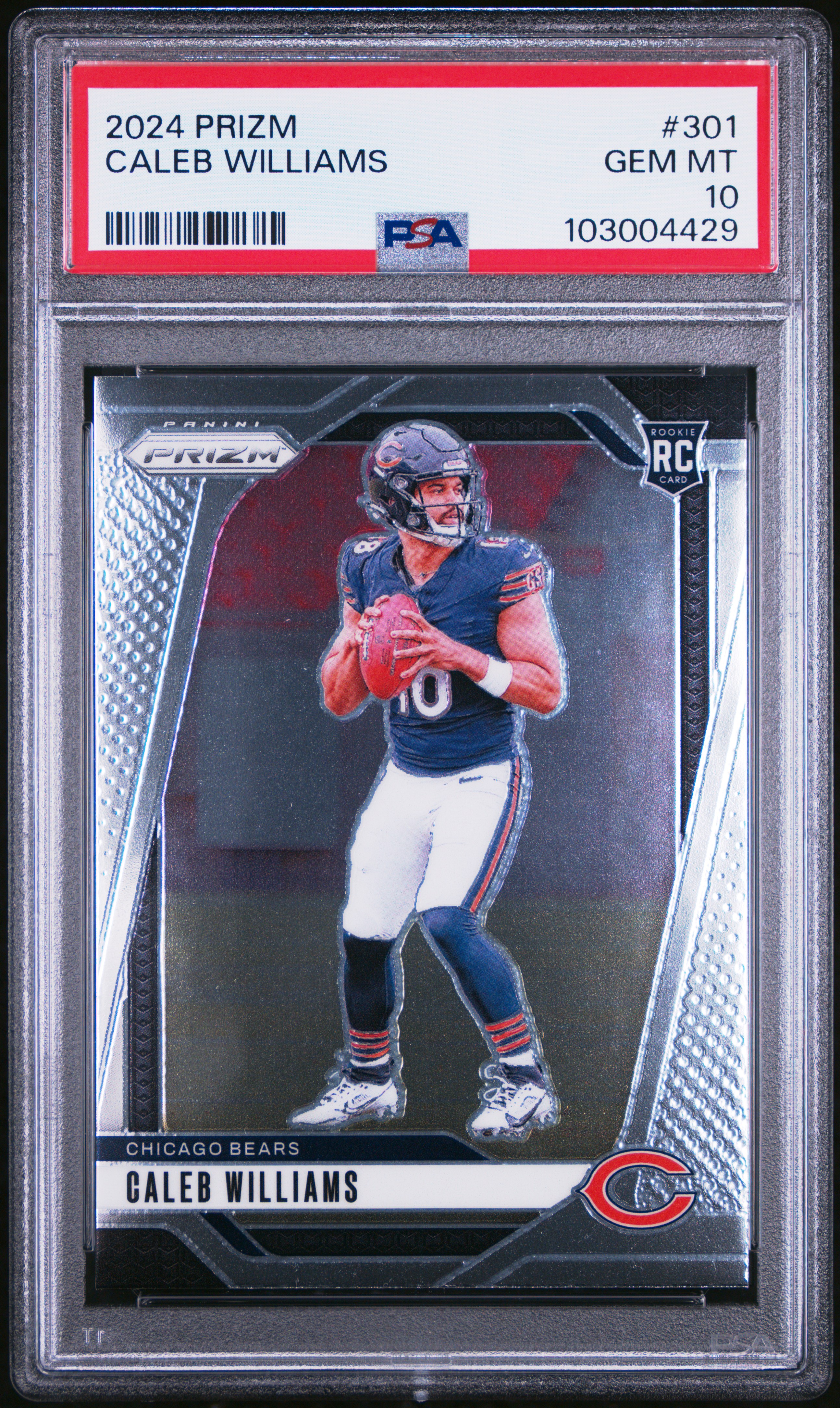 2024 Panini Prizm Caleb Williams #301 Gem Mt 10 front