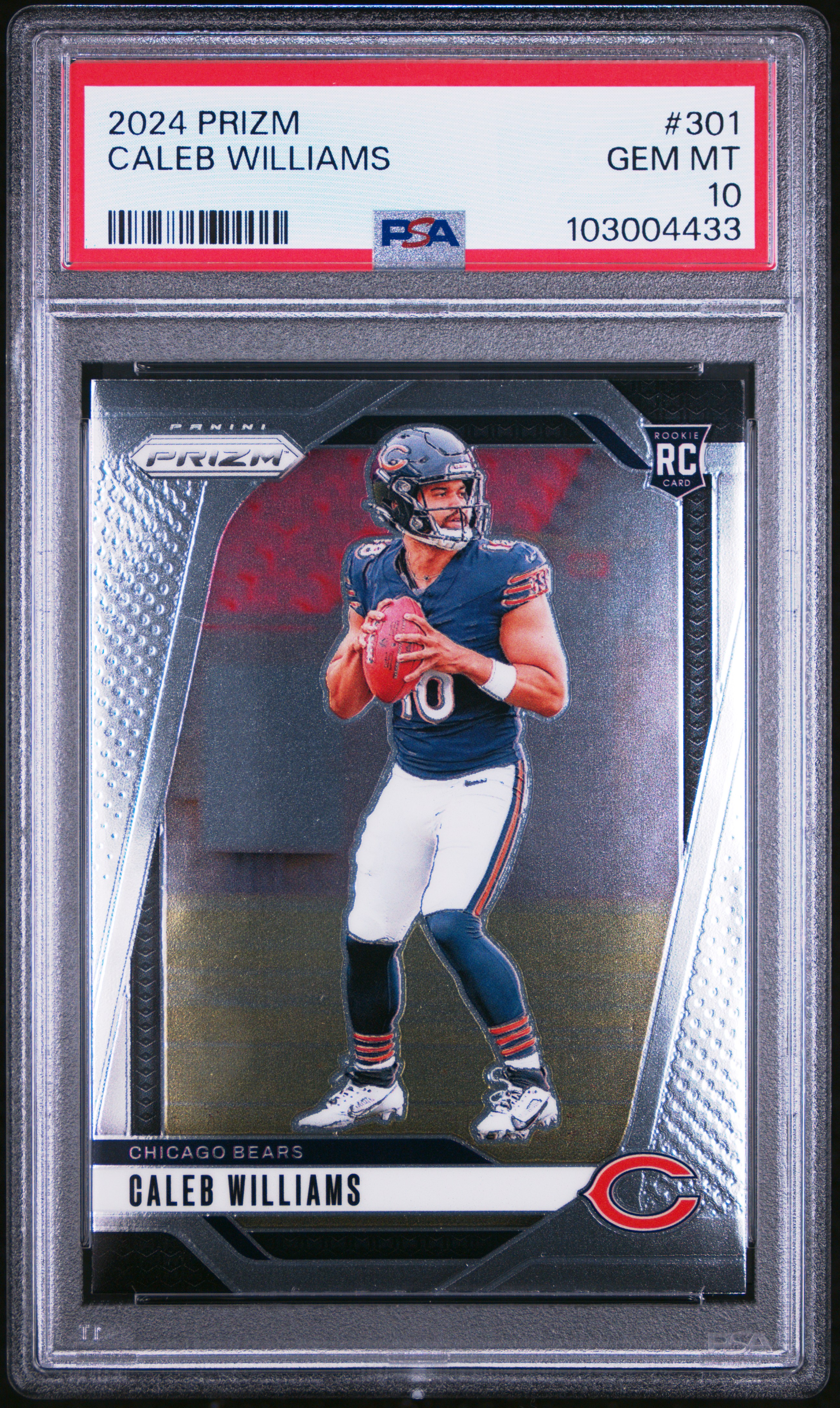 2024 Panini Prizm Caleb Williams #301 Gem Mt 10 front