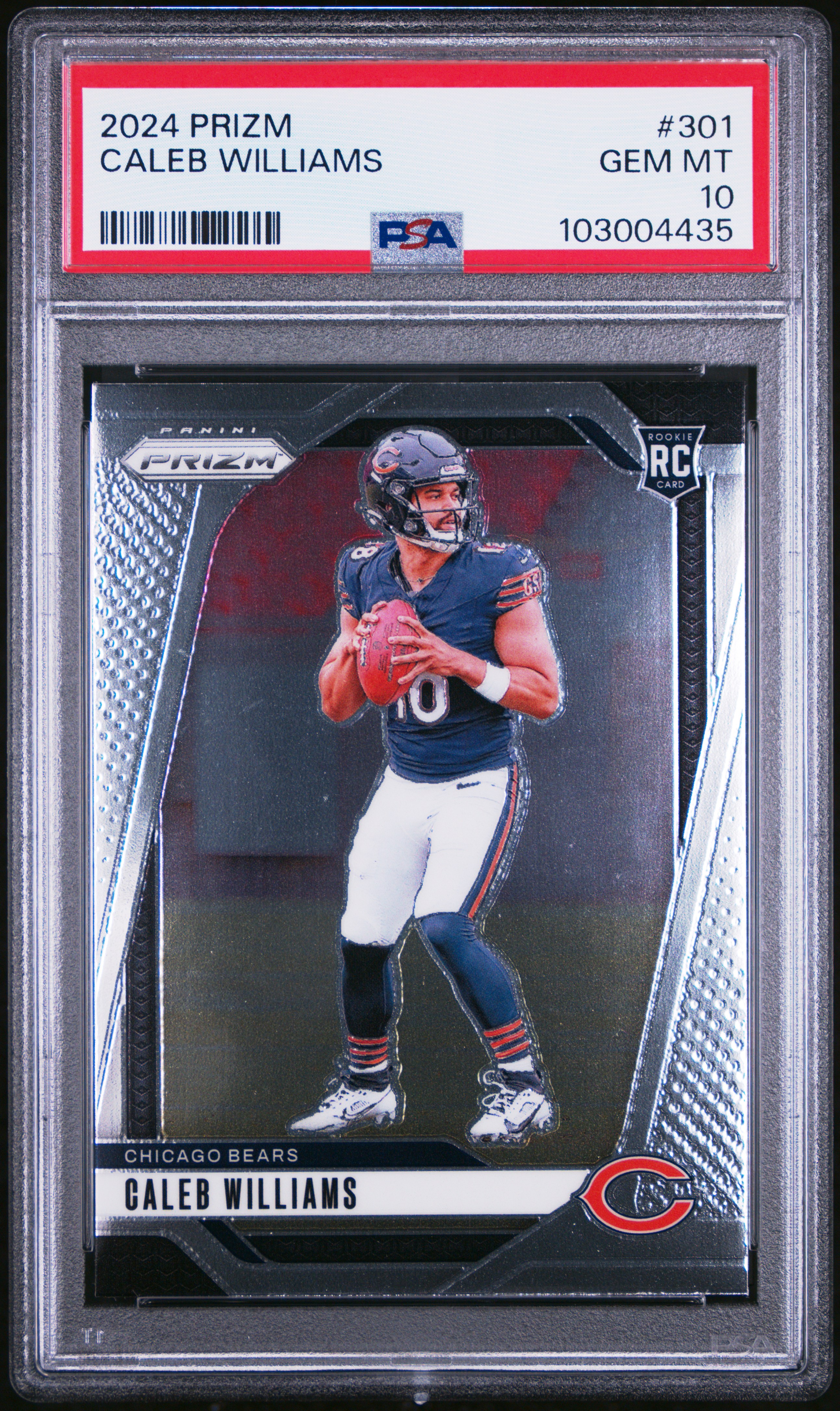 2024 Panini Prizm Caleb Williams #301 Gem Mt 10 front