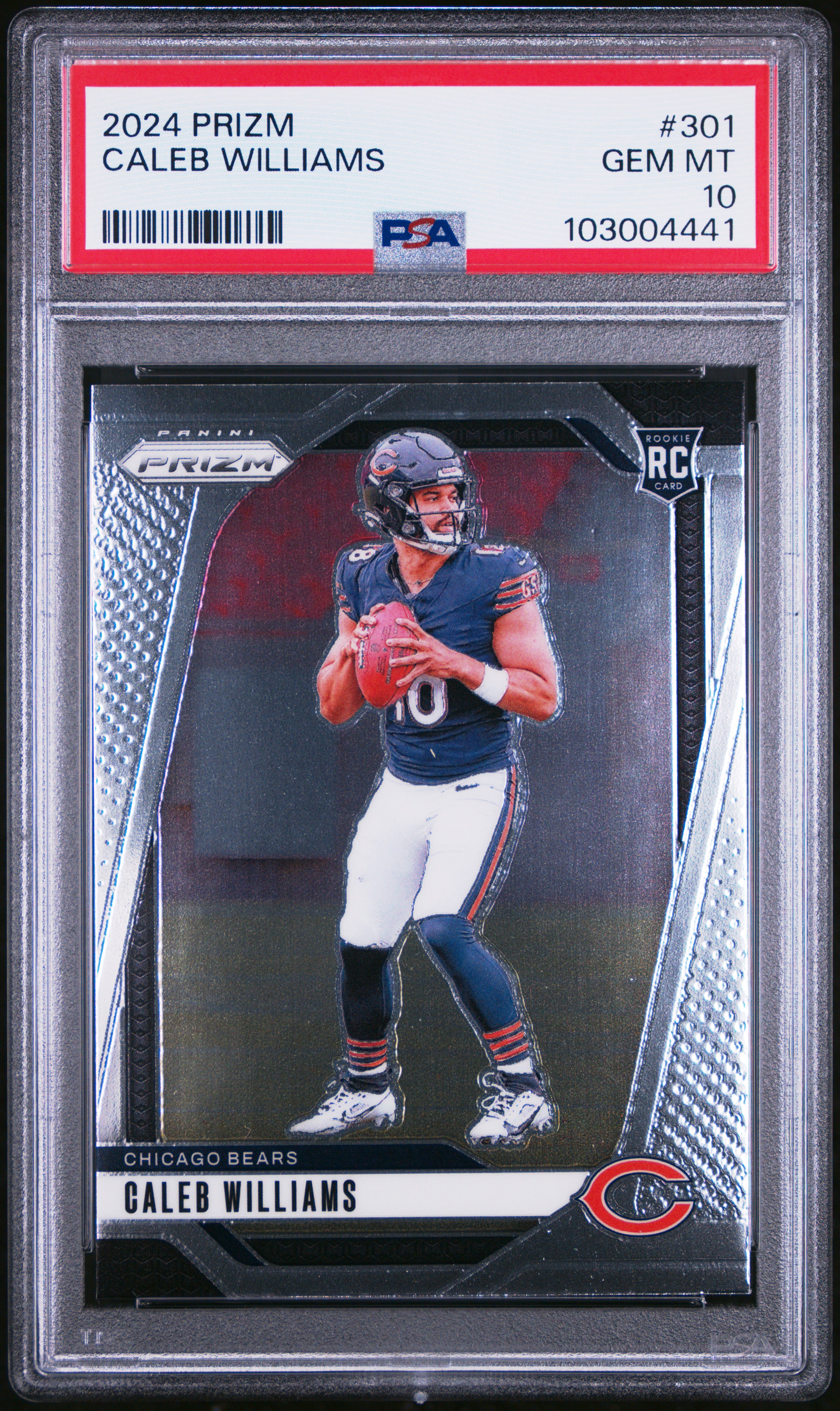 2024 Panini Prizm Caleb Williams #301 Gem Mt 10 front
