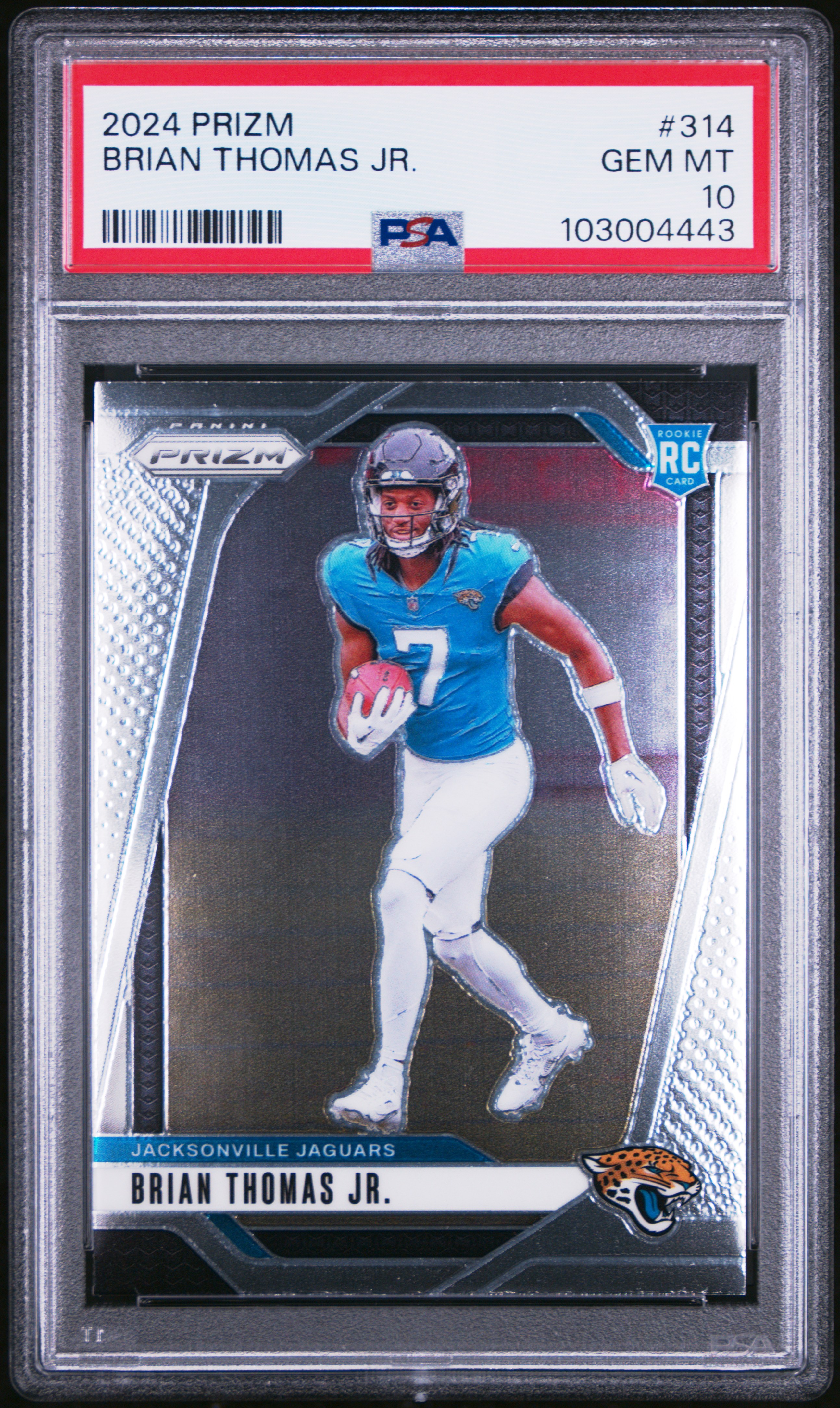 2024 Panini Prizm Brian Thomas Jr. #314 Gem Mt 10 front