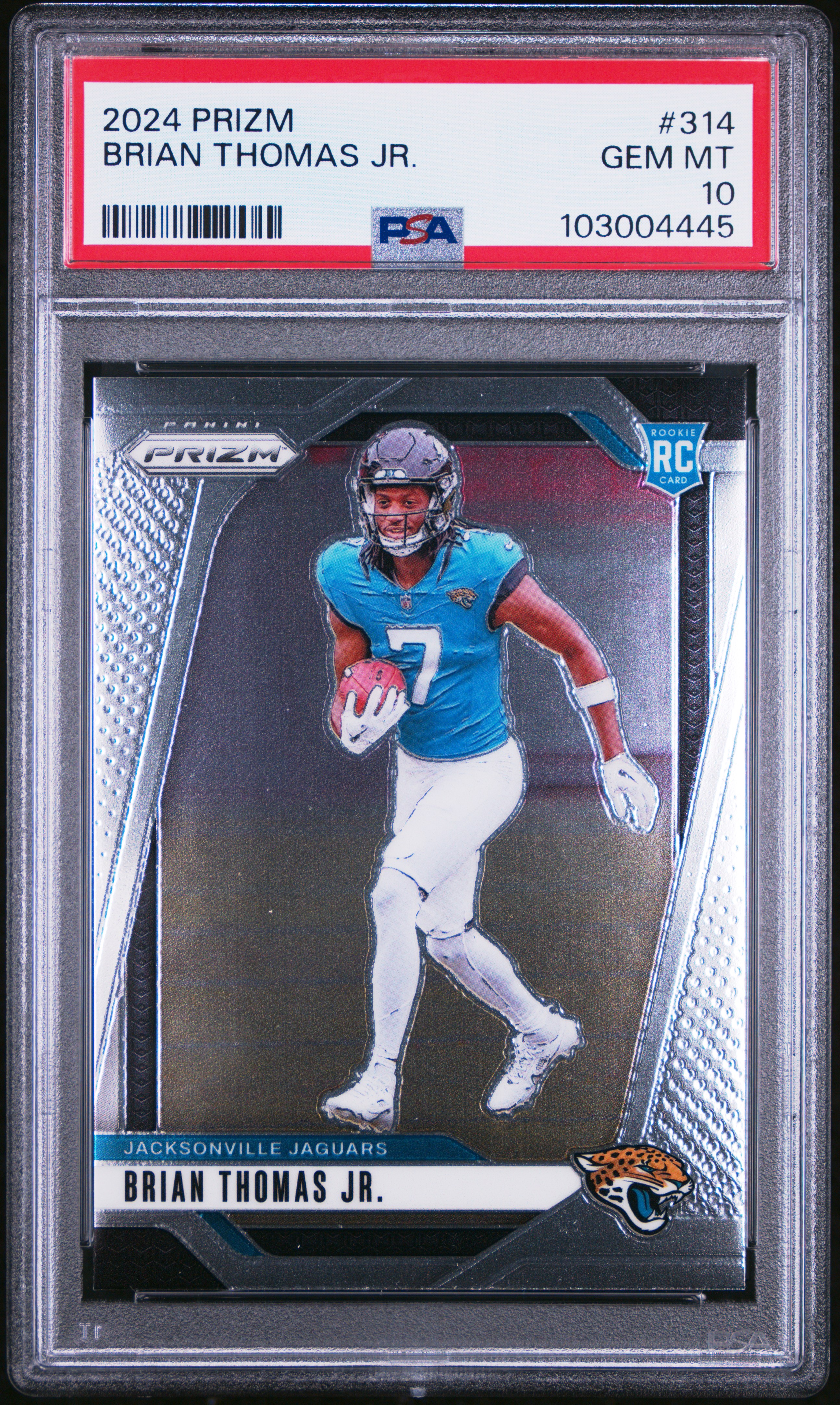 2024 Panini Prizm Brian Thomas Jr. #314 Gem Mt 10 front