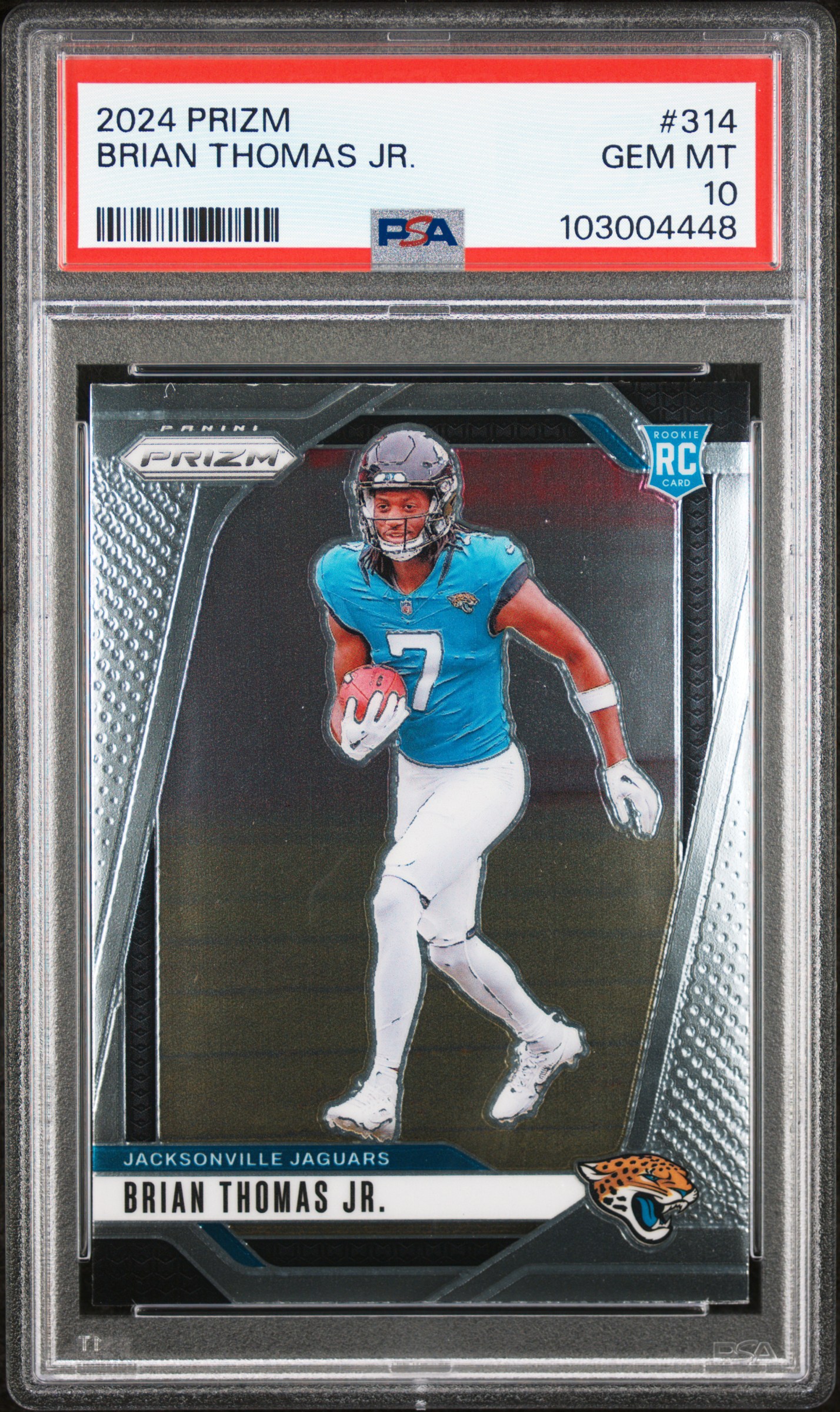 2024 Panini Prizm Brian Thomas Jr. #314 Gem Mt 10 front