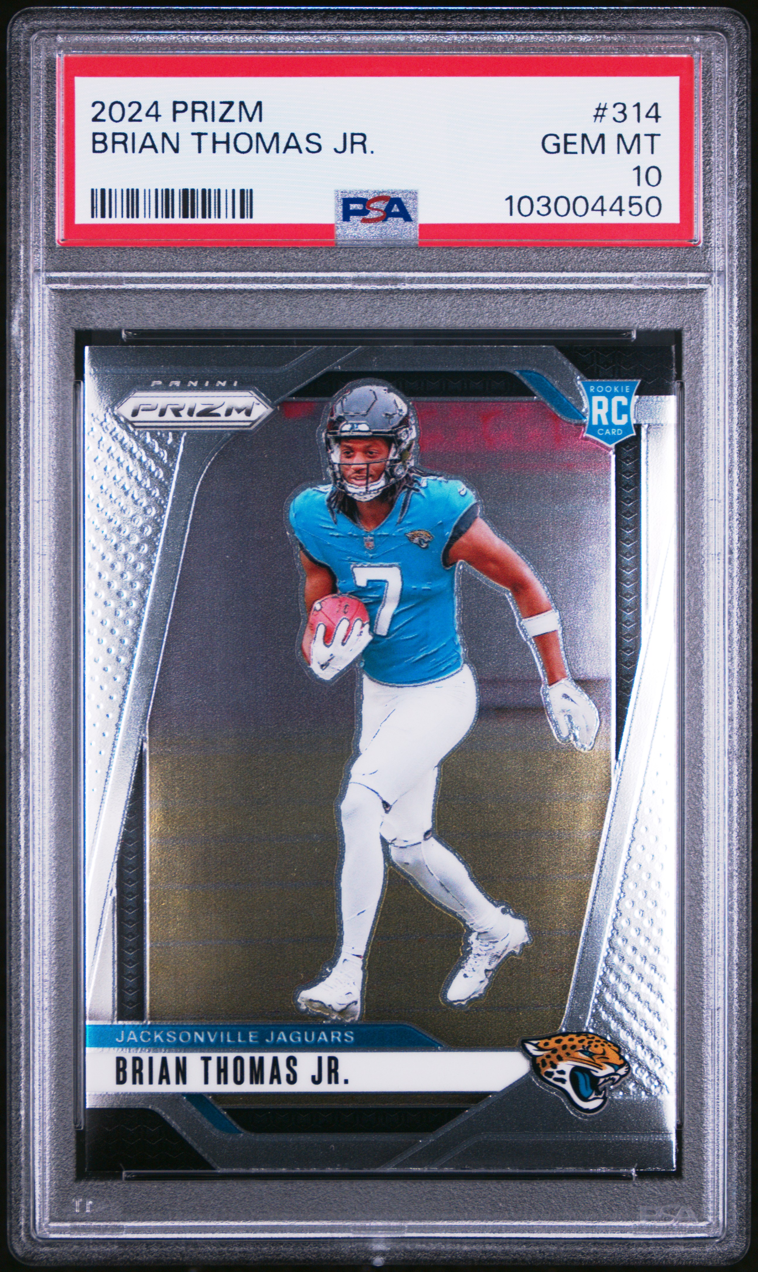 2024 Panini Prizm Brian Thomas Jr. #314 Gem Mt 10 front