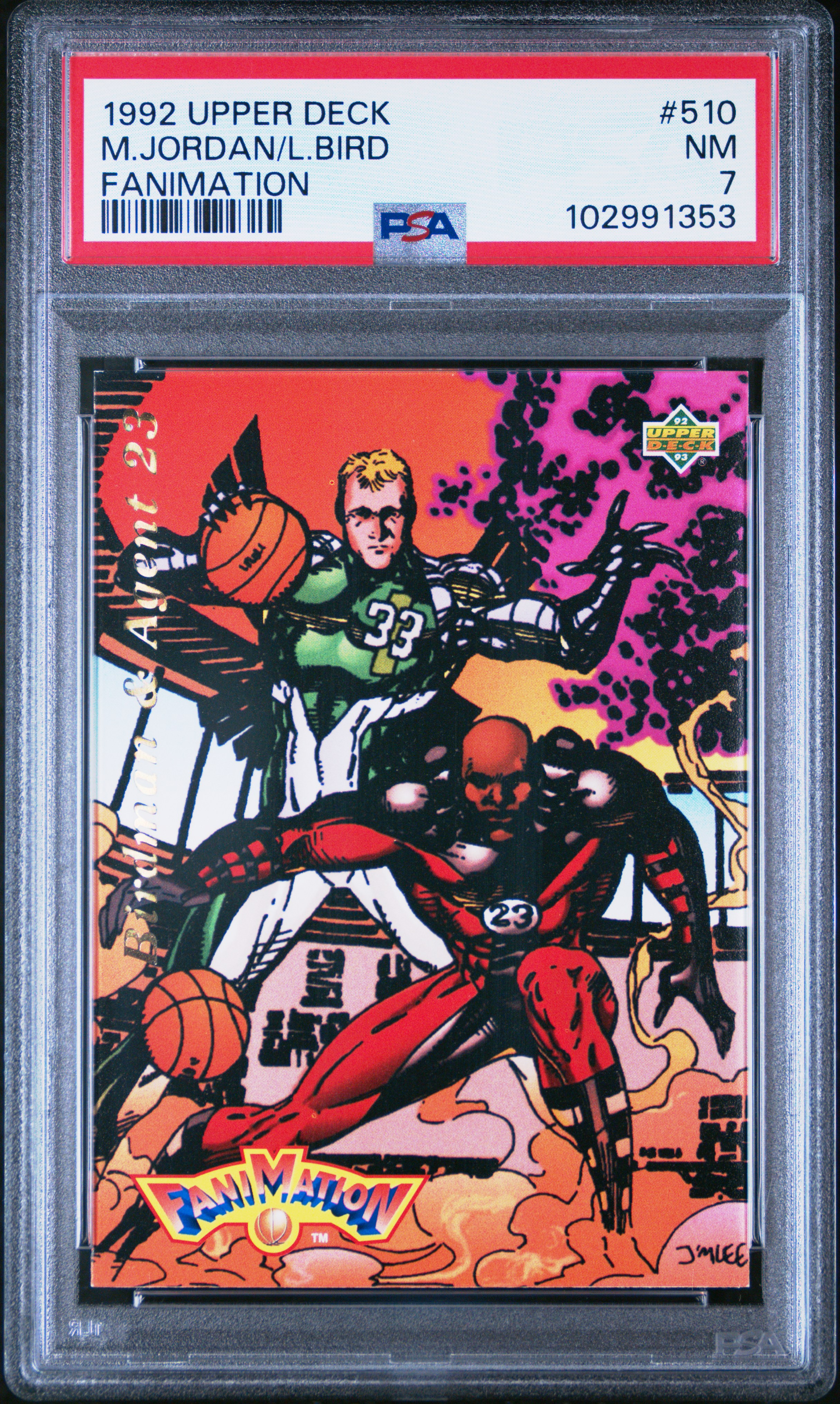1992 Upper Deck M.jordan/L.bird #510 (Fanimation) Nm 7 front