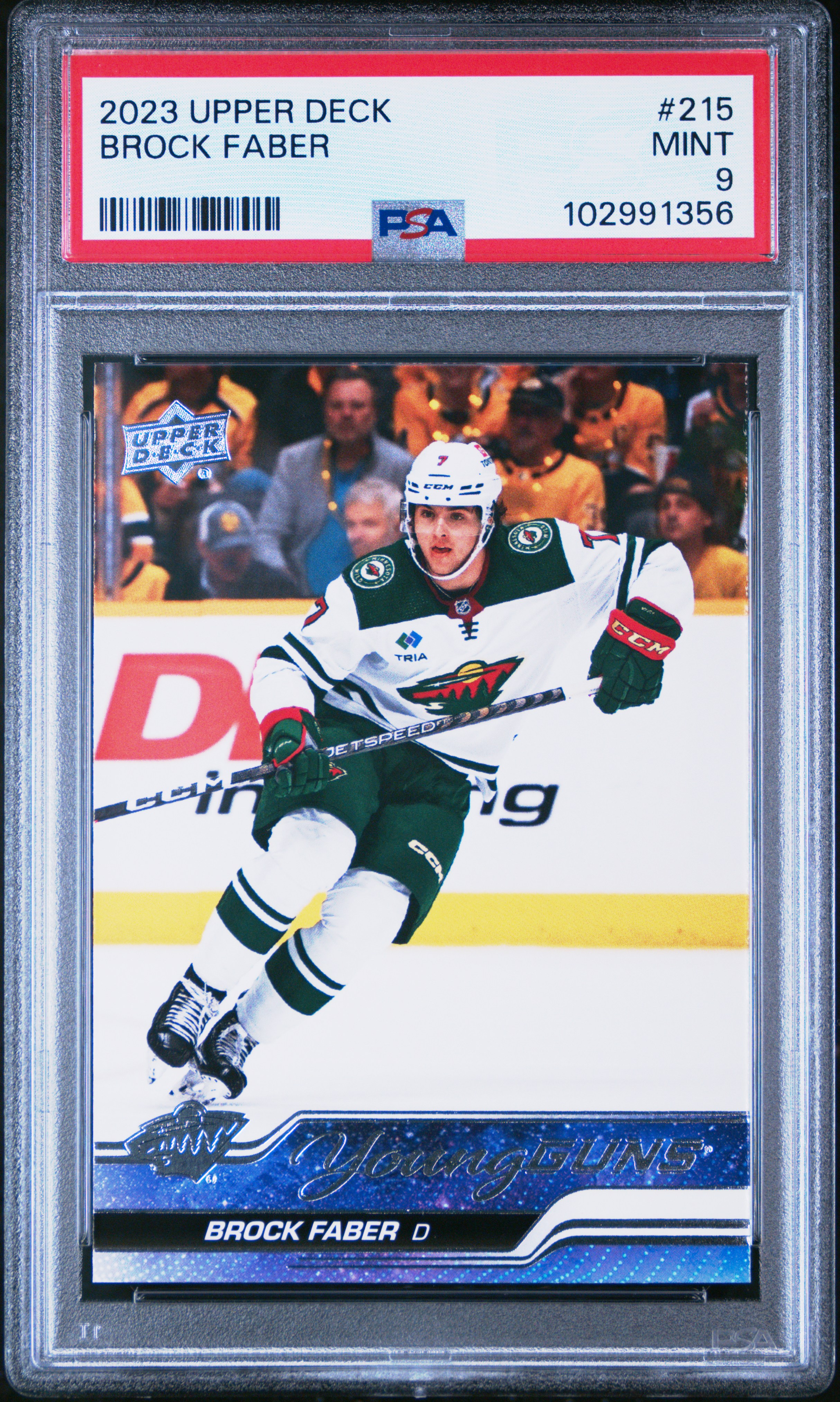 2023 Upper Deck Brock Faber #215 Mint 9 front