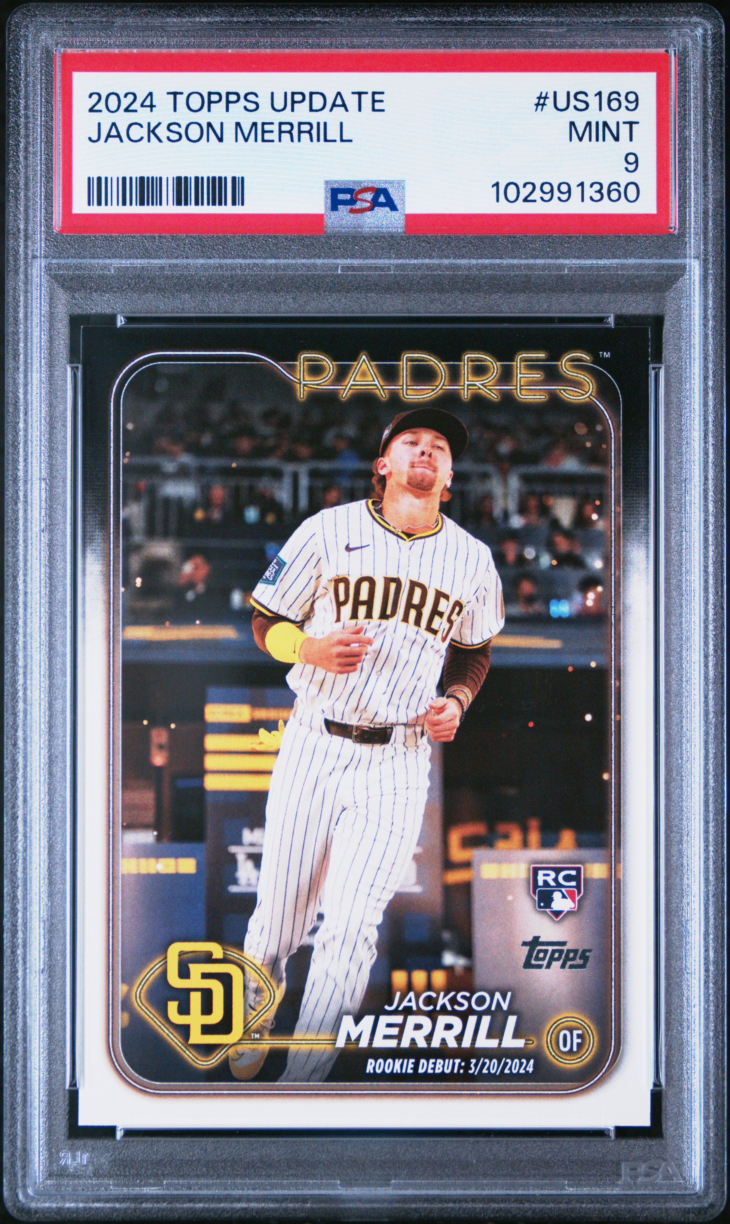 2024 Topps Update Jackson Merrill #Us169 Mint 9 front