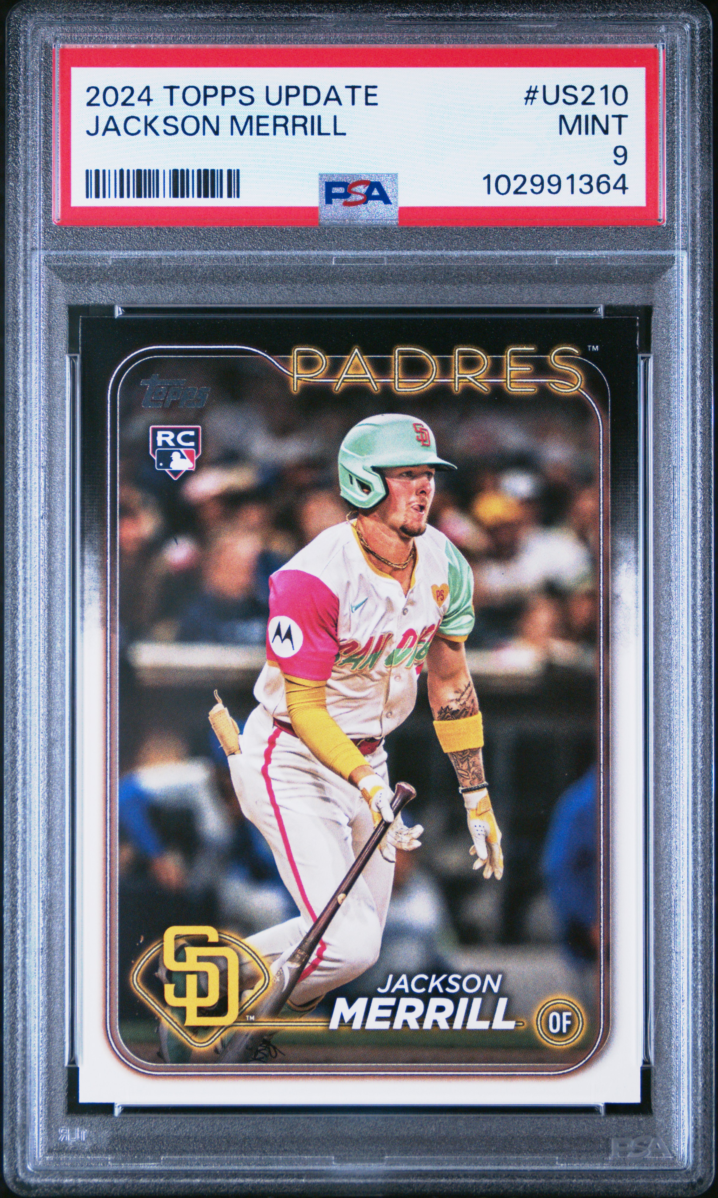 2024 Topps Update Jackson Merrill #Us210 Mint 9 front