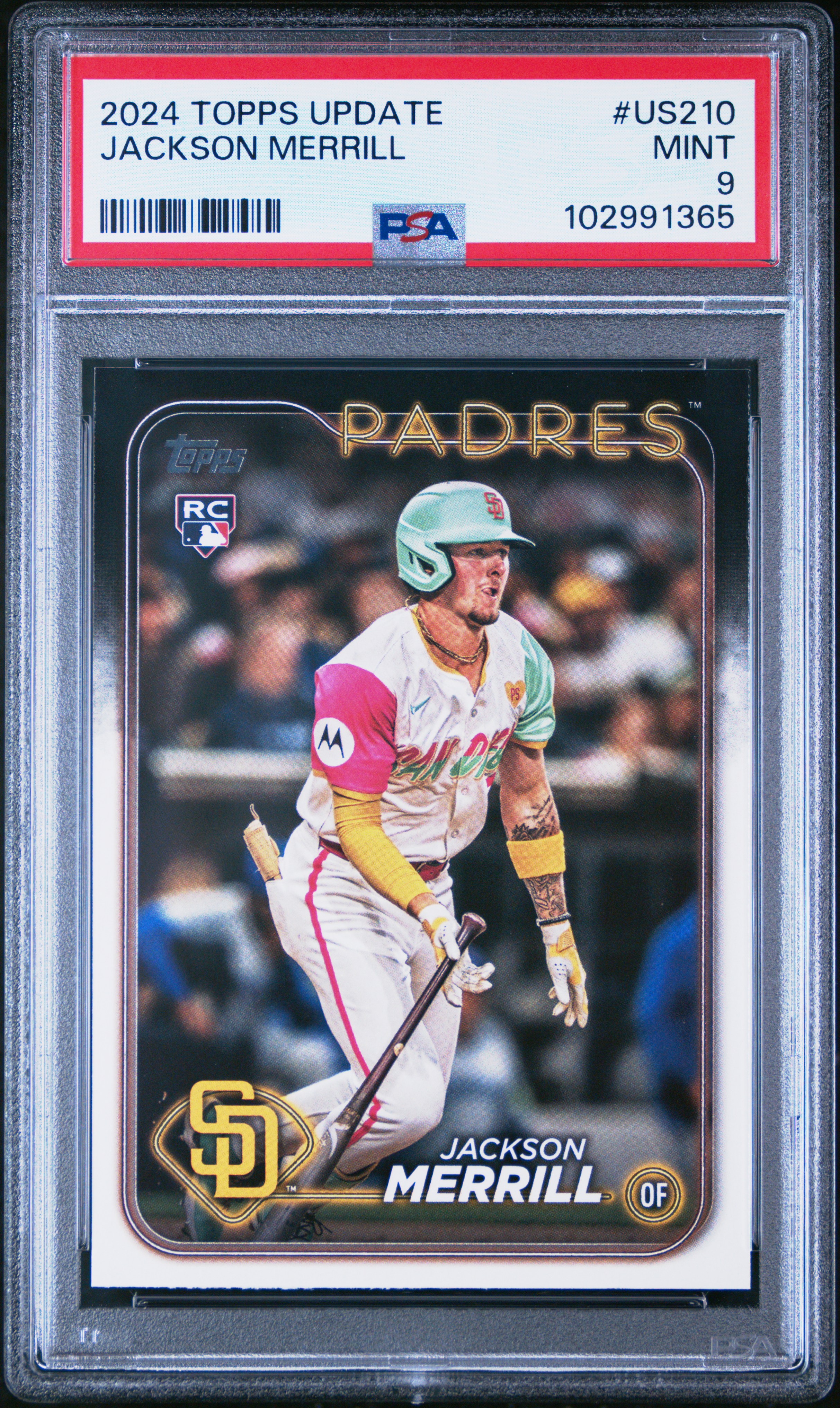 2024 Topps Update Jackson Merrill #Us210 Mint 9 front