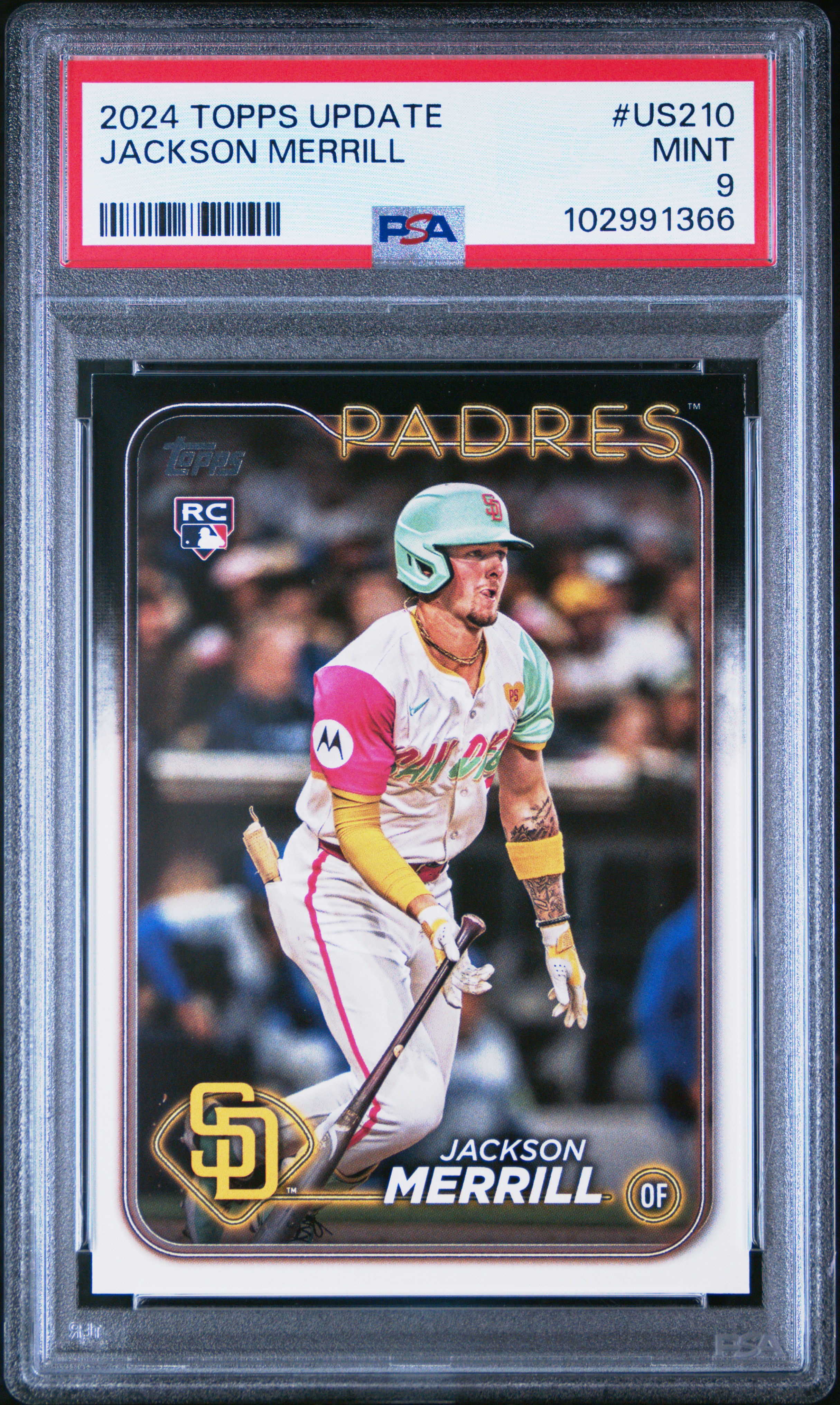 2024 Topps Update Jackson Merrill #Us210 Mint 9 front