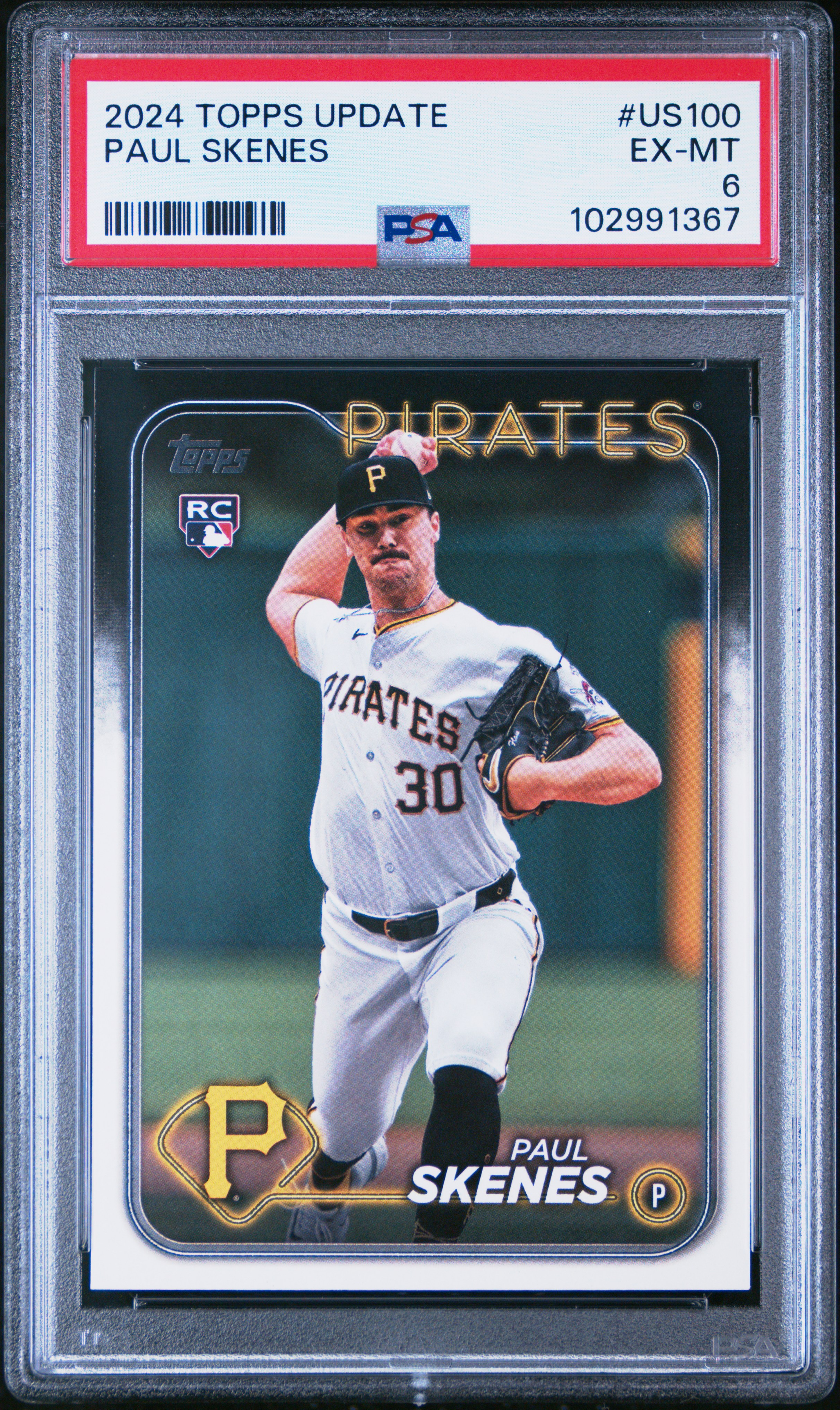 2024 Topps Update Paul Skenes #Us100 Ex-Mt 6 front
