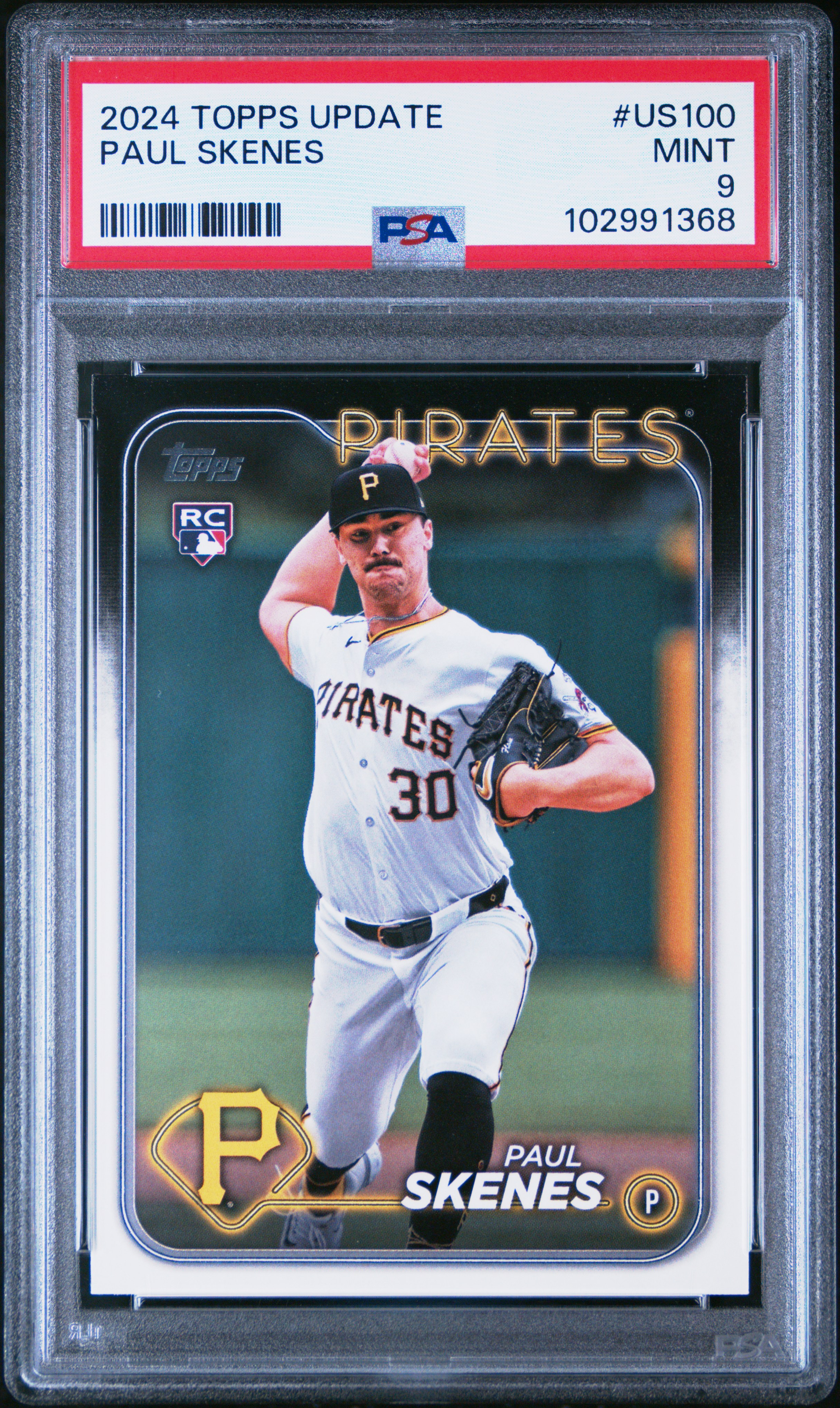 2024 Topps Update Paul Skenes #Us100 Mint 9 front