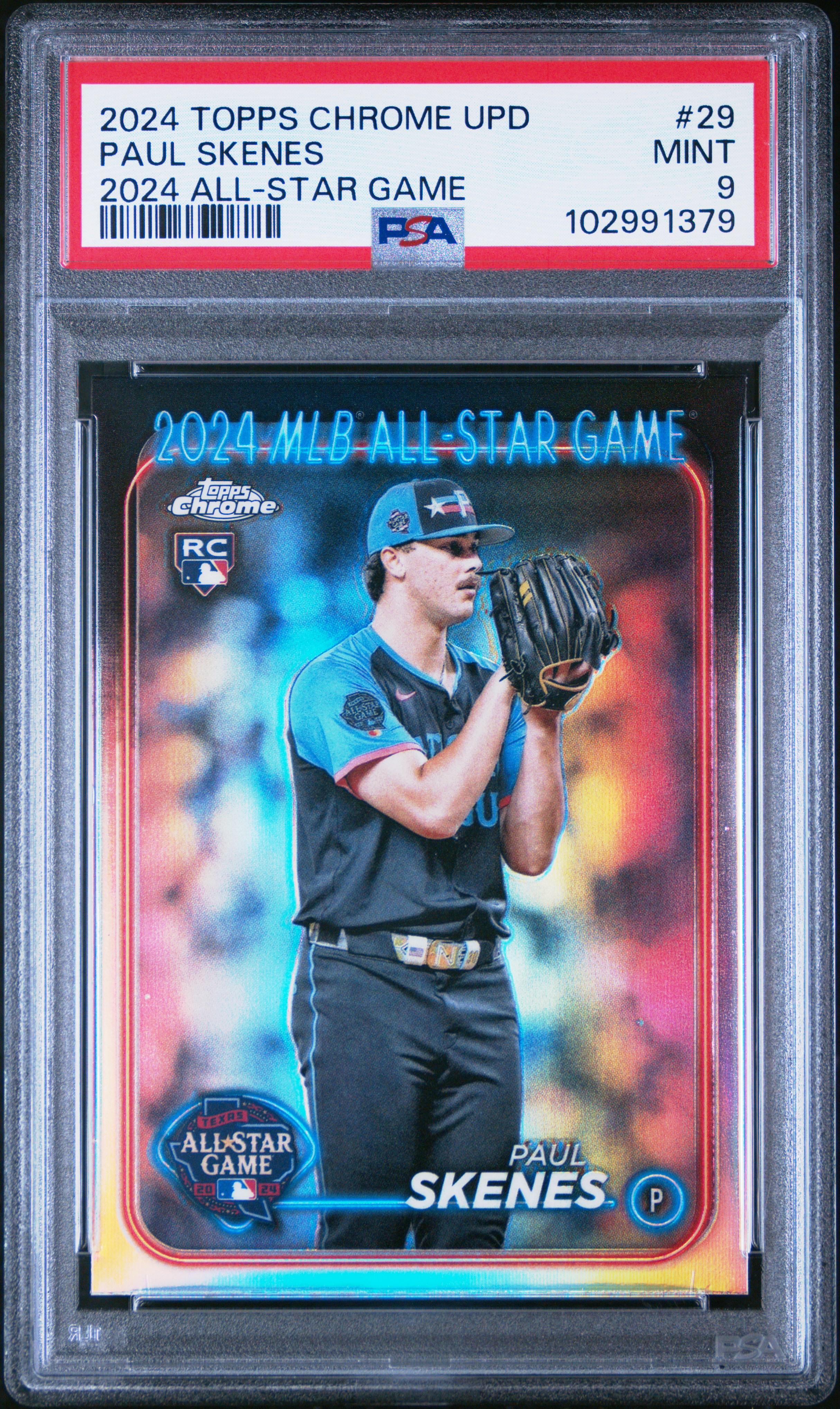 2024 Topps Chrome Update 2024 All-Star Game Chrome Paul Skenes #29 Mint 9 front