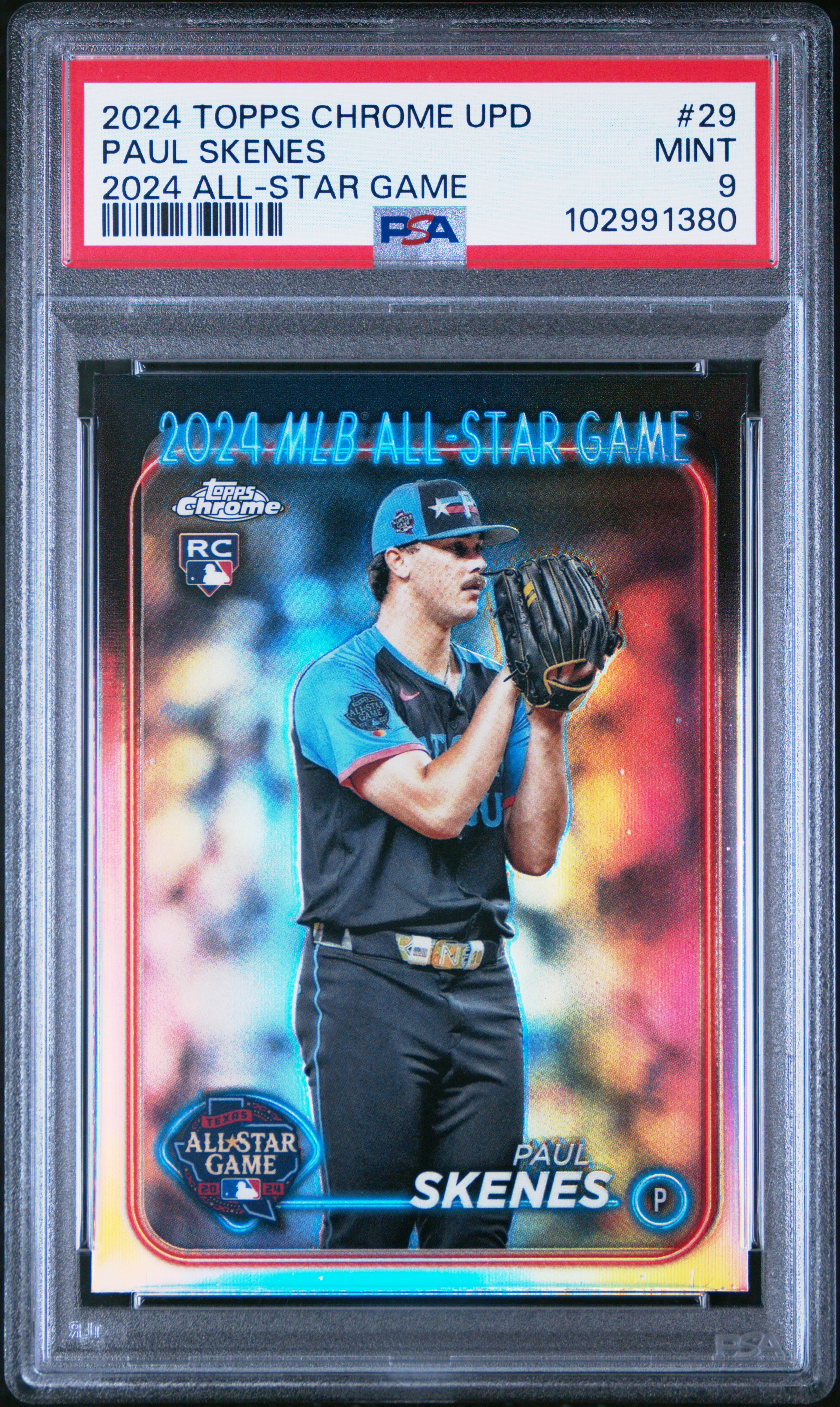 2024 Topps Chrome Update 2024 All-Star Game Chrome Paul Skenes #29 Mint 9 front