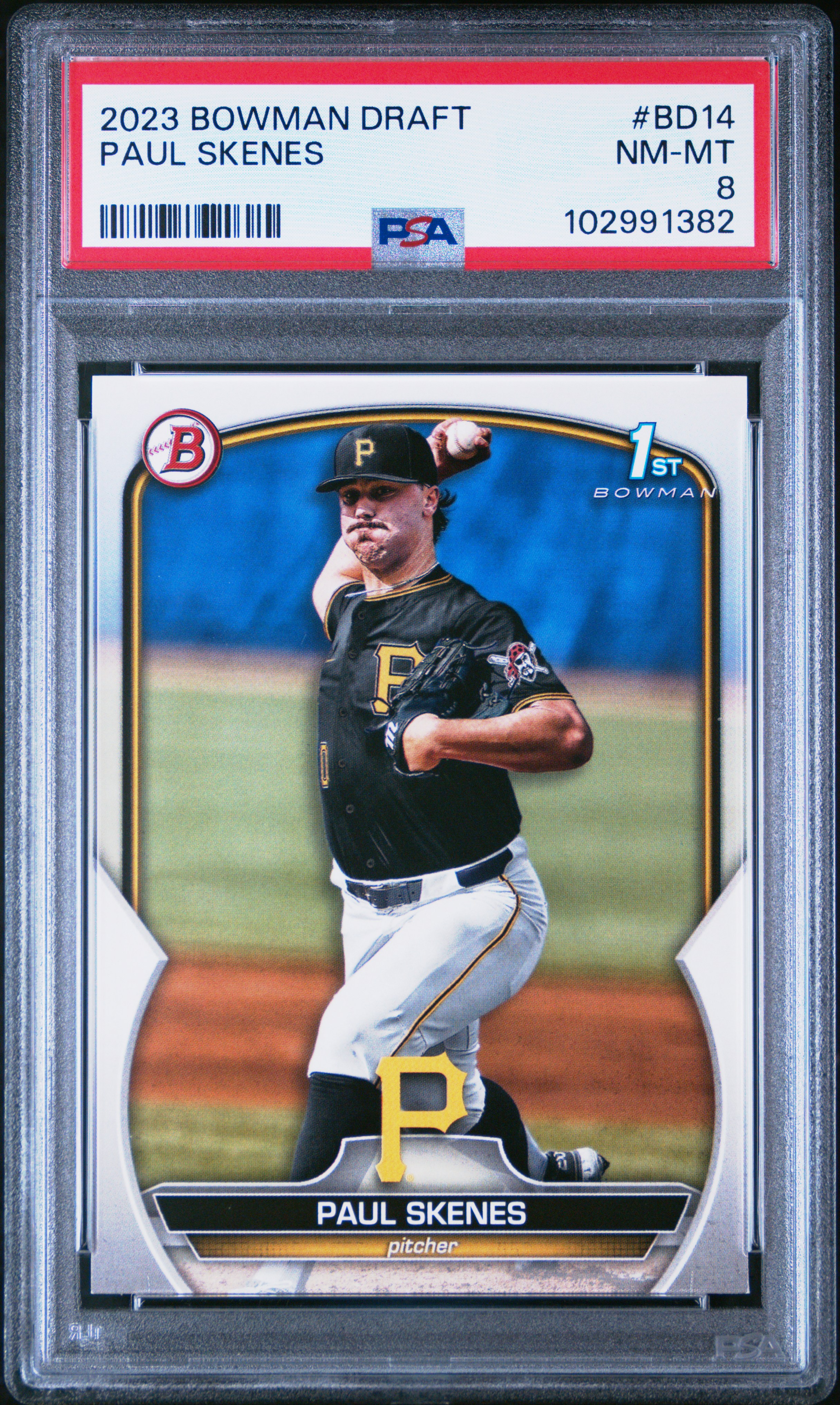 2023 Bowman Draft Paul Skenes #Bd14 Nm-Mt 8 front