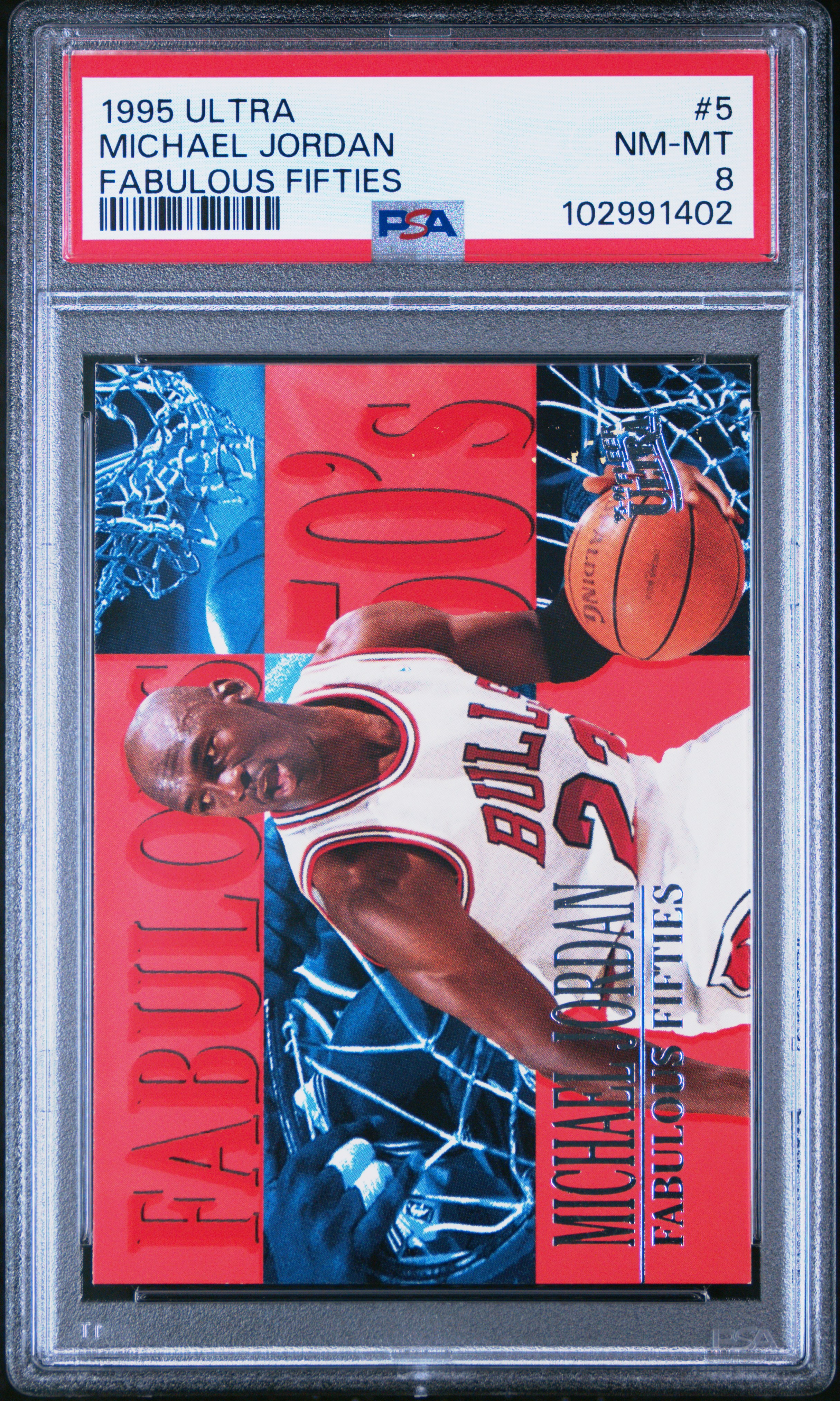 1995 Ultra Fabulous Fifties Michael Jordan #5 (Fabulous Fifties) Nm-Mt 8 front