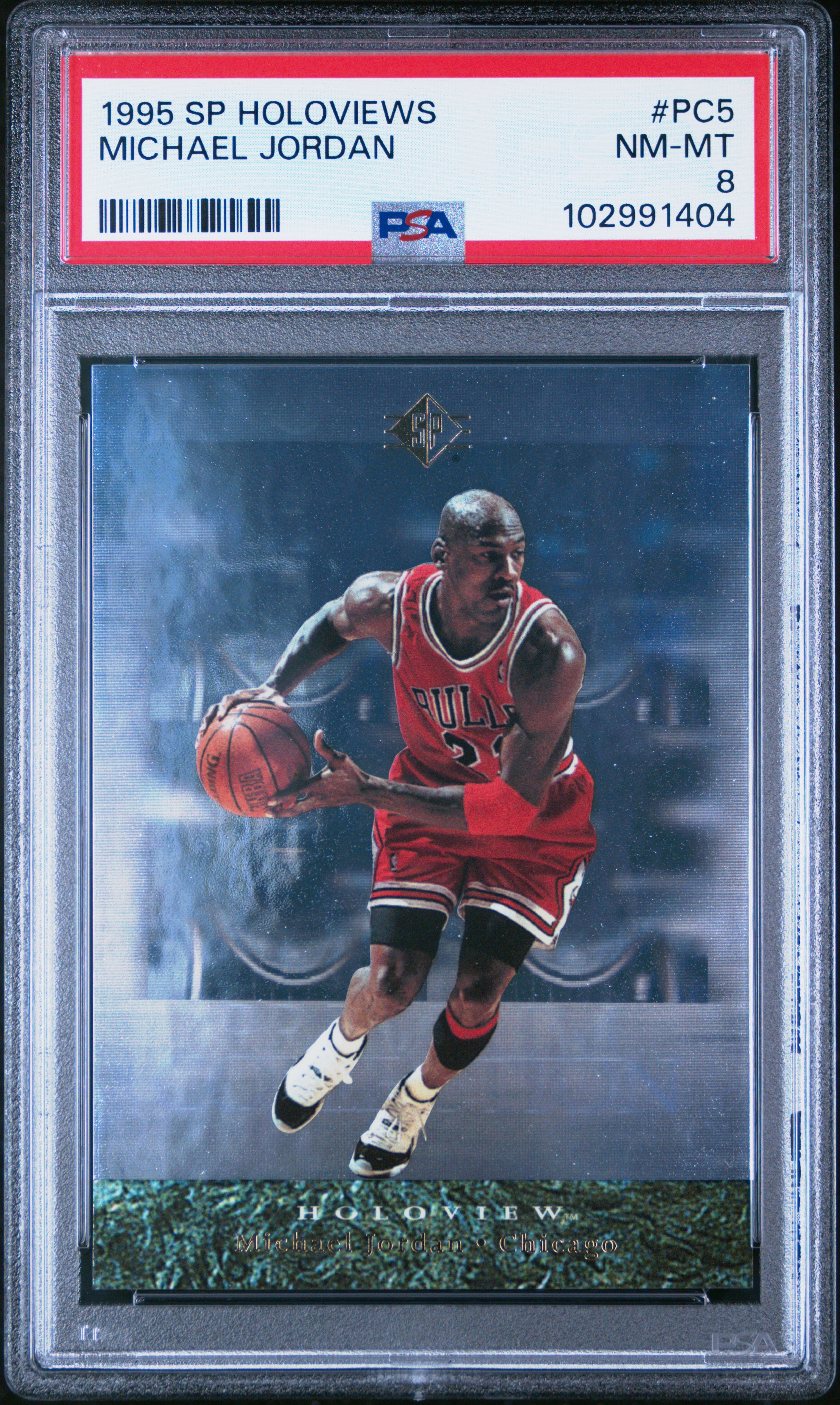 1995 Sp Holoviews Michael Jordan #Pc5 Nm-Mt 8 front
