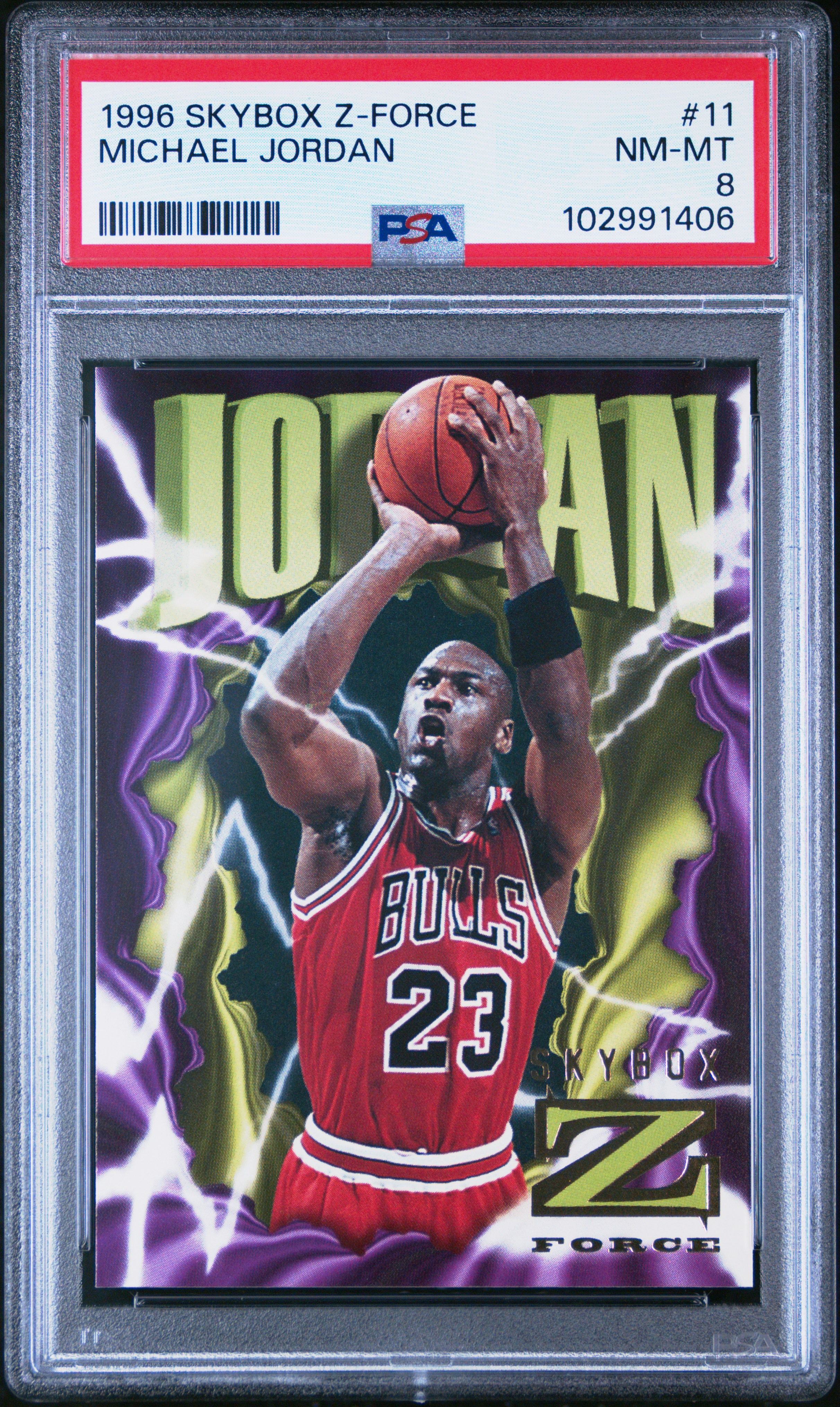 1996 Skybox Z-Force Michael Jordan #11 Nm-Mt 8 front