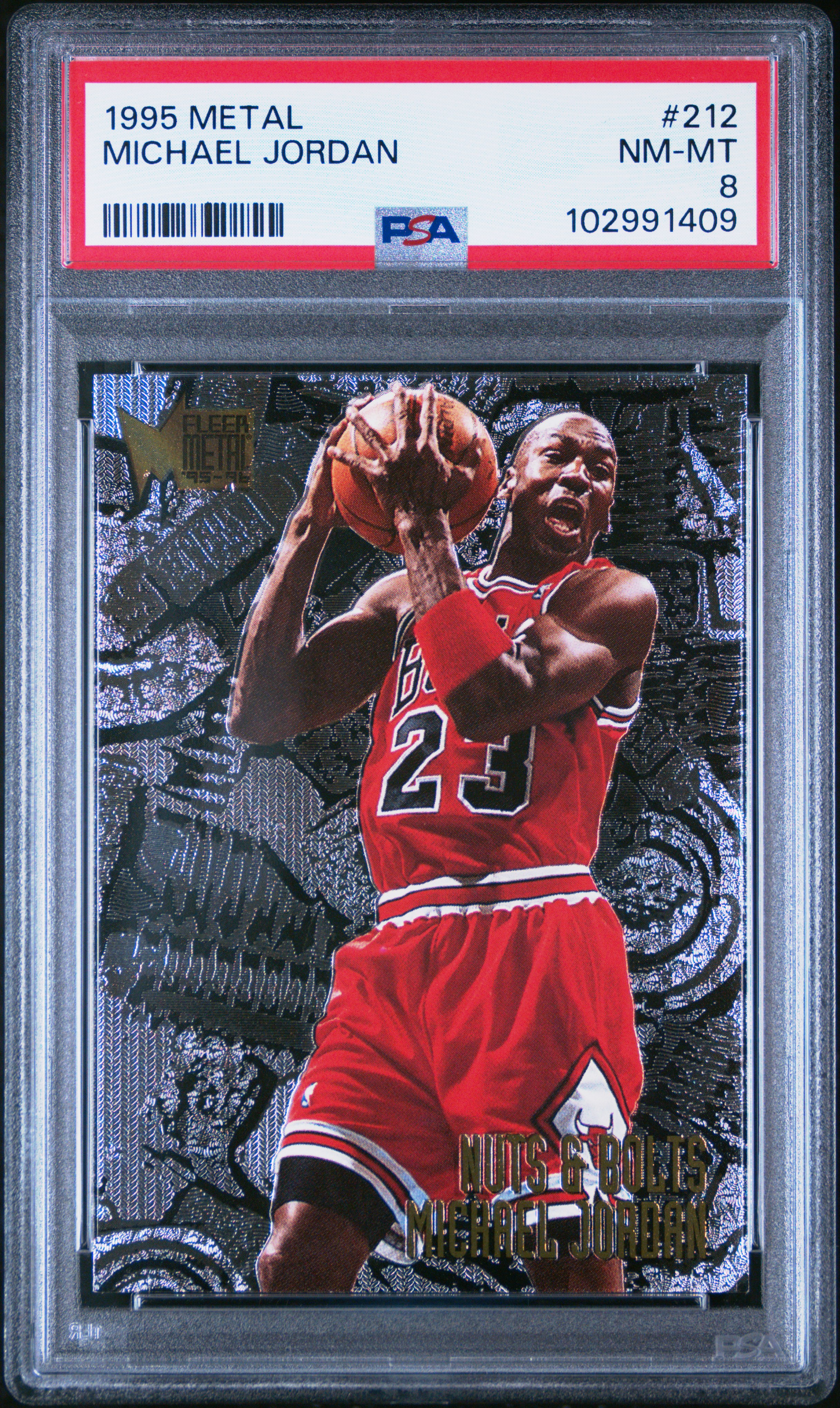 1995 Metal Michael Jordan #212 Nm-Mt 8 front