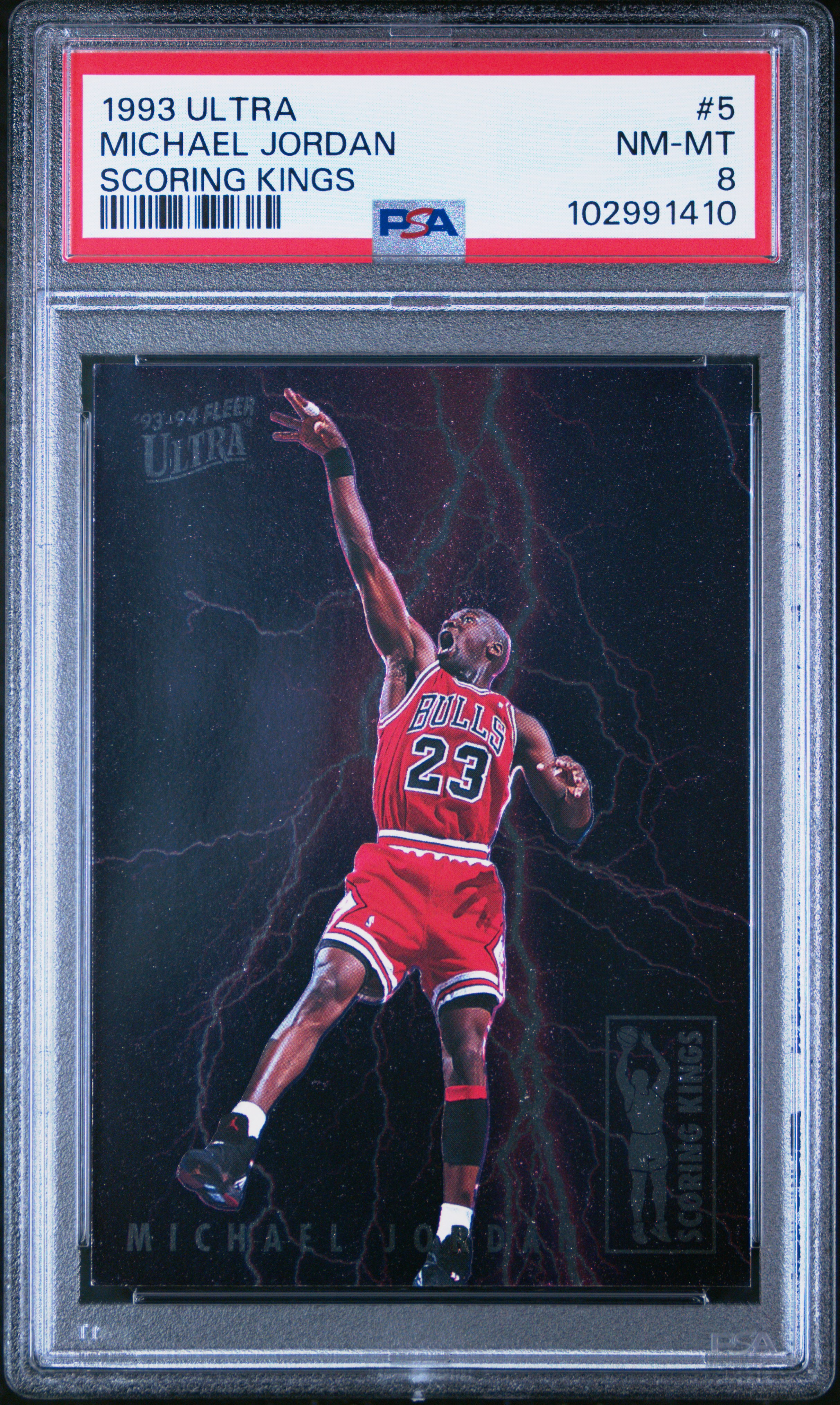 1993 Ultra Scoring Kings Michael Jordan #5 (Scoring Kings) Nm-Mt 8 front