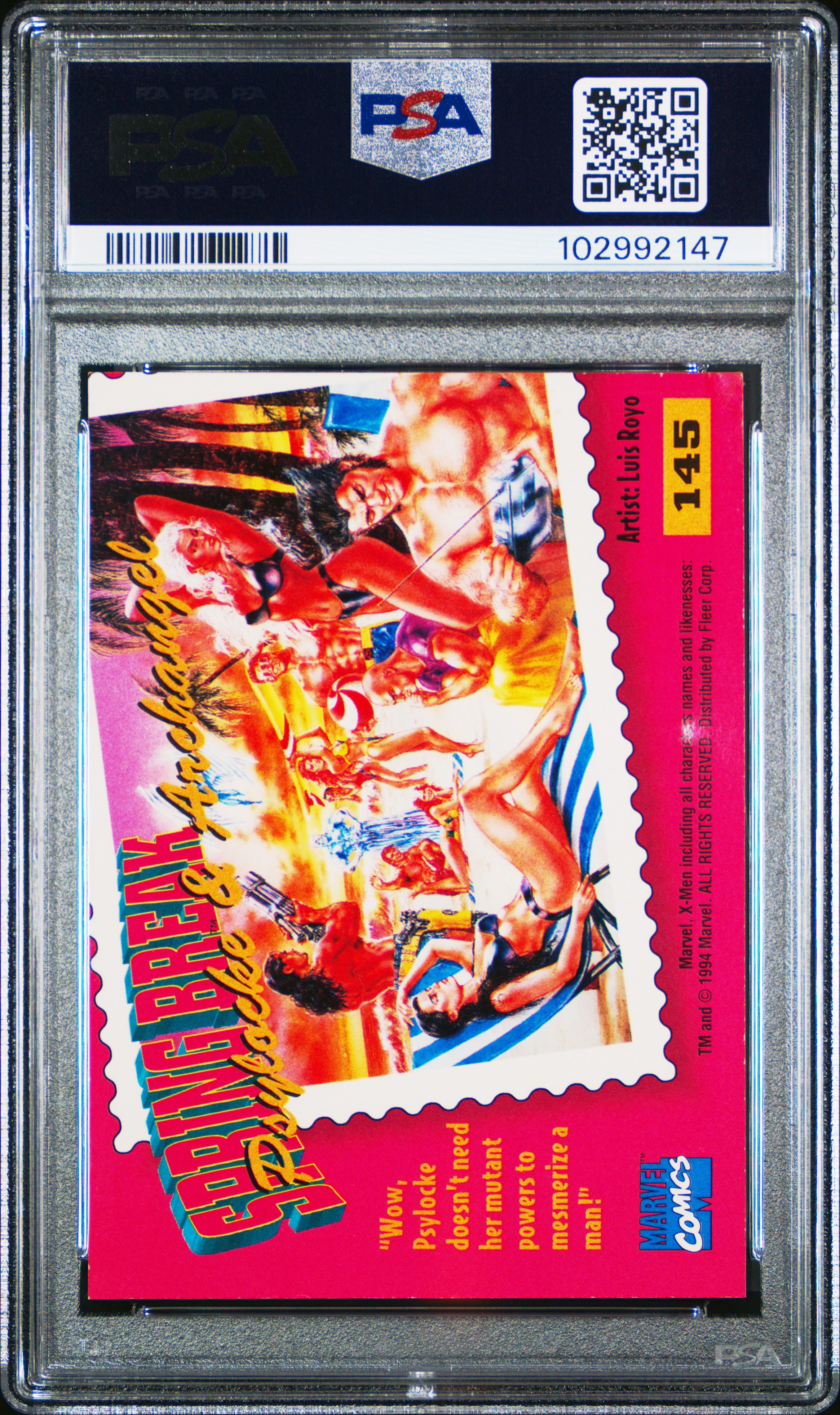 1995 Ultra X-Men Psylocke/Archangel #145 Vg-Ex 4 back