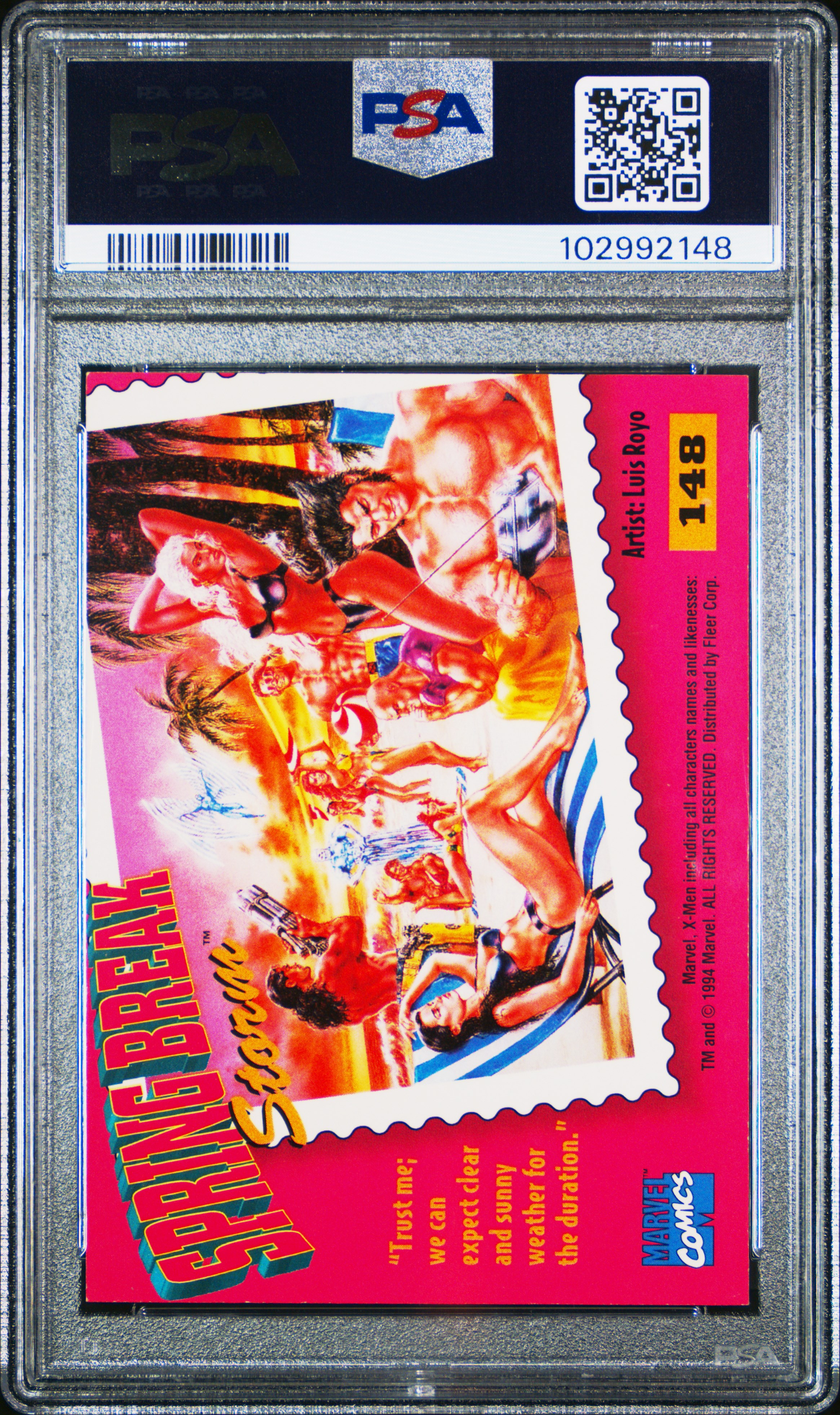 1995 Ultra X-Men Storm #148 Vg-Ex 4 back