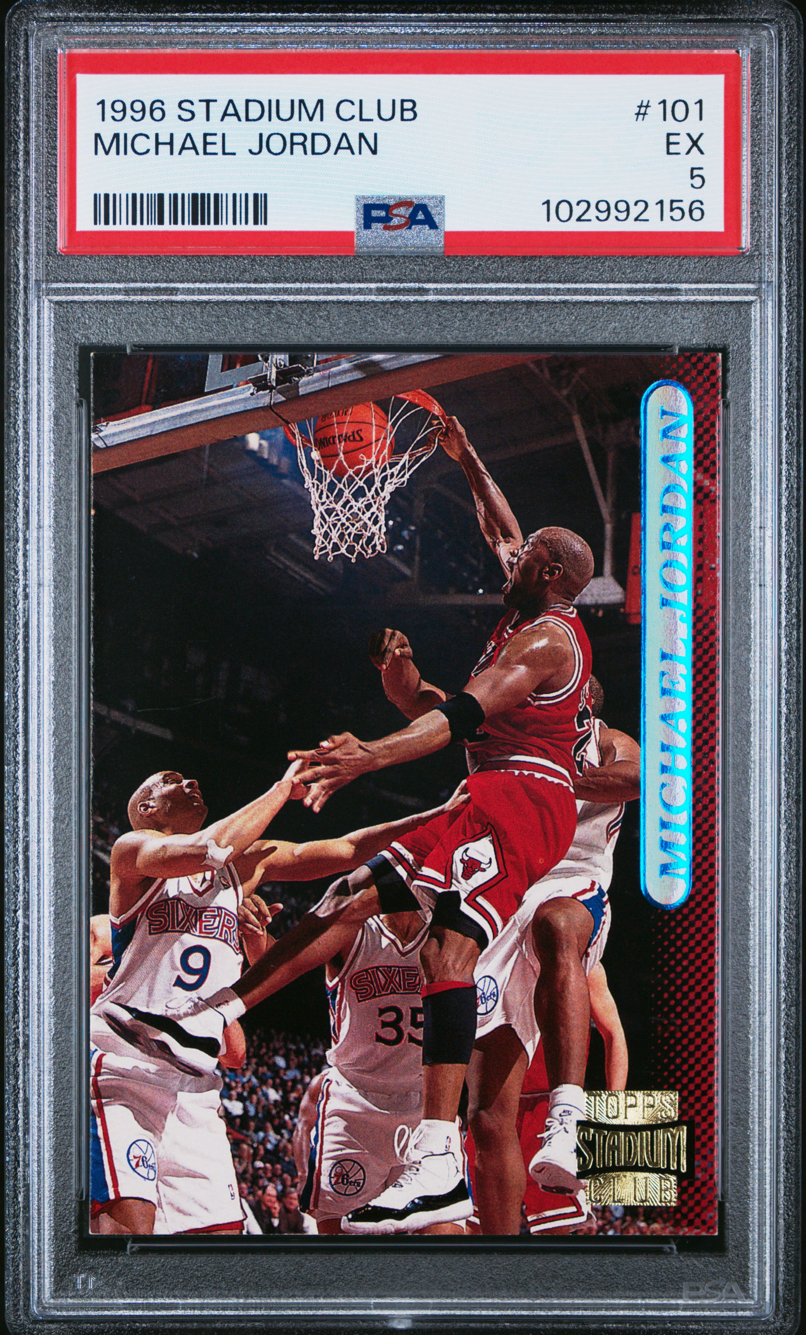 1996 Stadium Club Michael Jordan #101 Ex 5 front