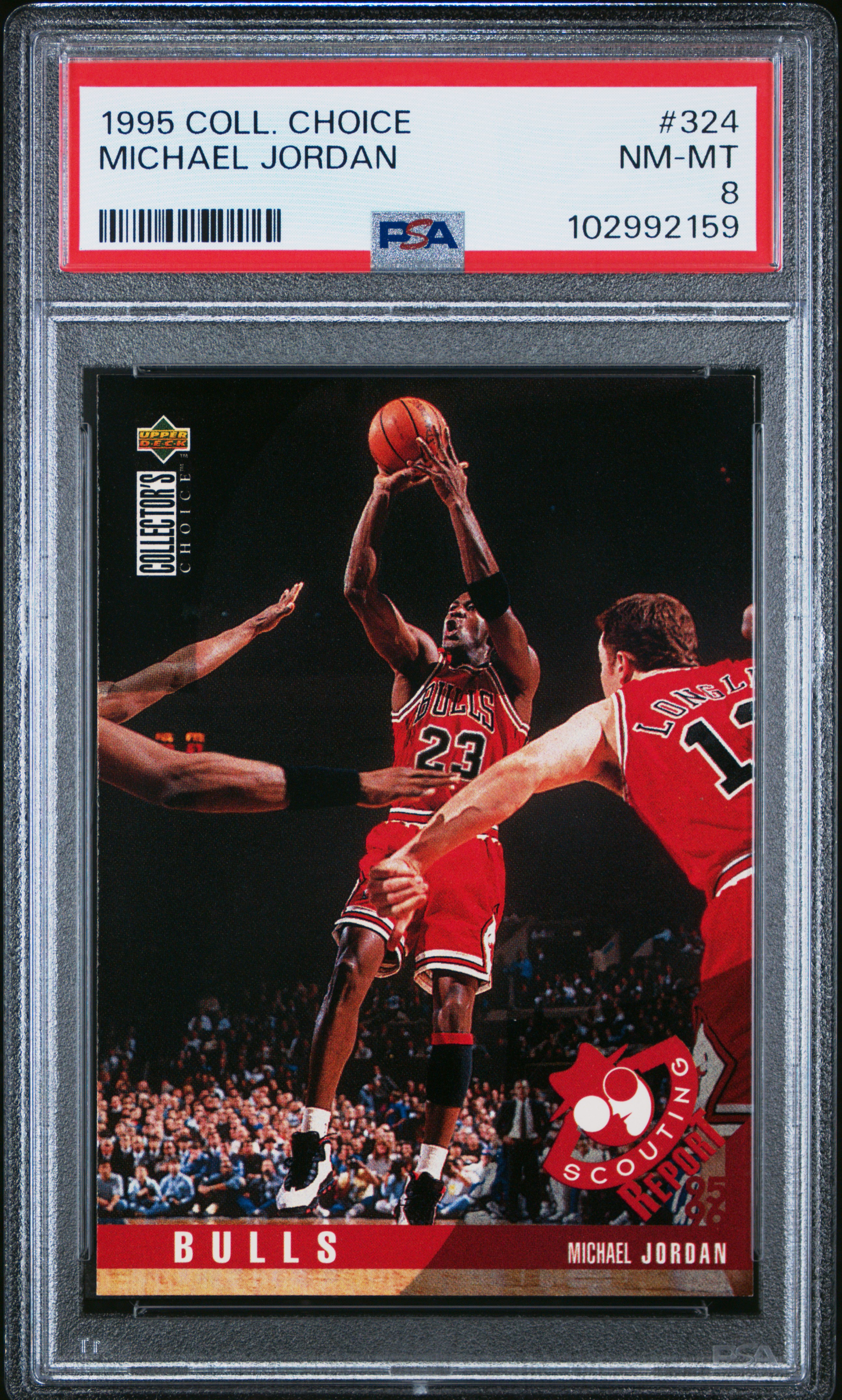 1995 Collector's Choice Michael Jordan #324 Nm-Mt 8 front