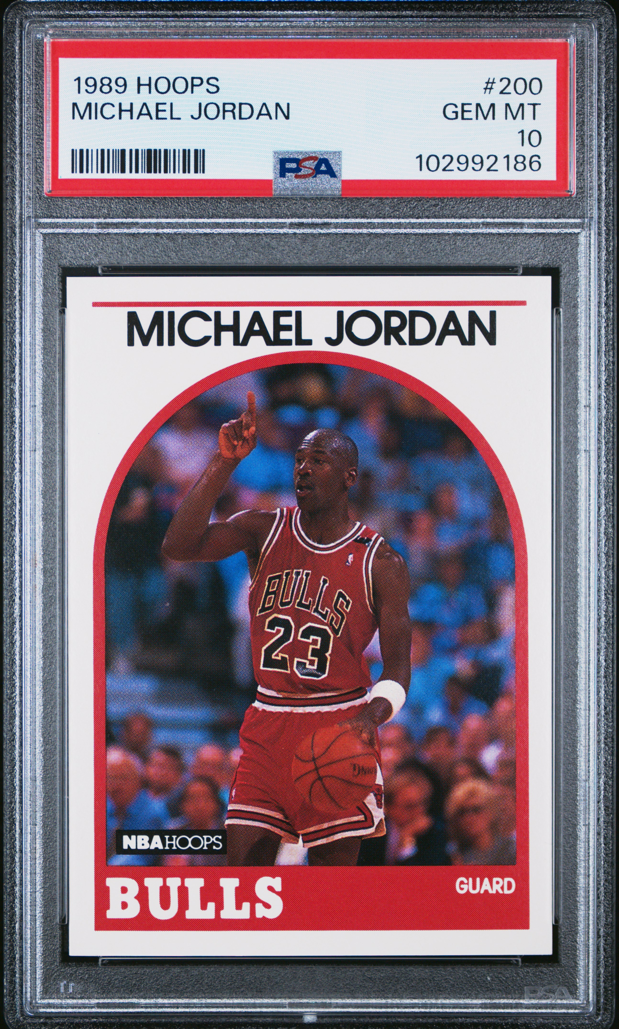1989 Hoops Michael Jordan #200 Gem Mt 10 front