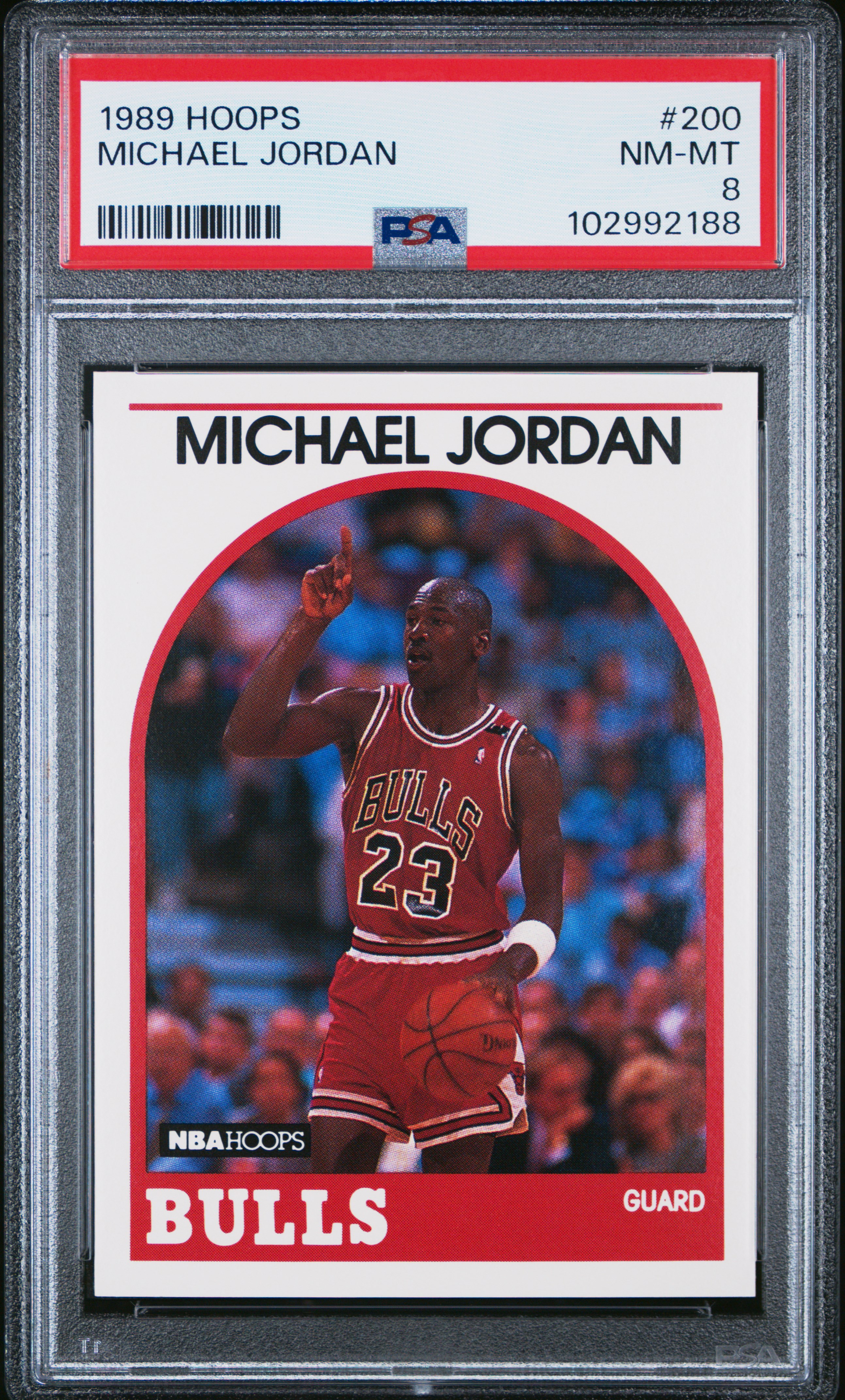 1989 Hoops Michael Jordan #200 Nm-Mt 8 front