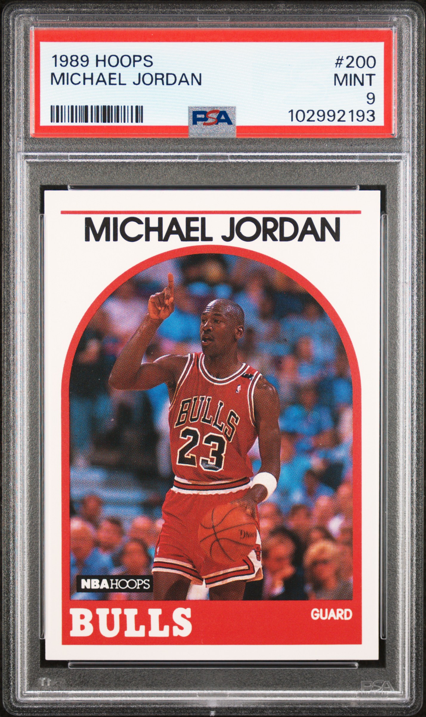 1989 Hoops Michael Jordan #200 Mint 9 front