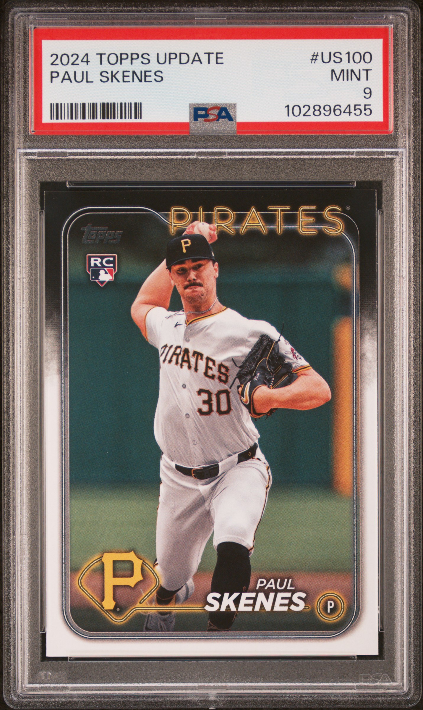 2024 Topps Update Paul Skenes #Us100 Mint 9 front