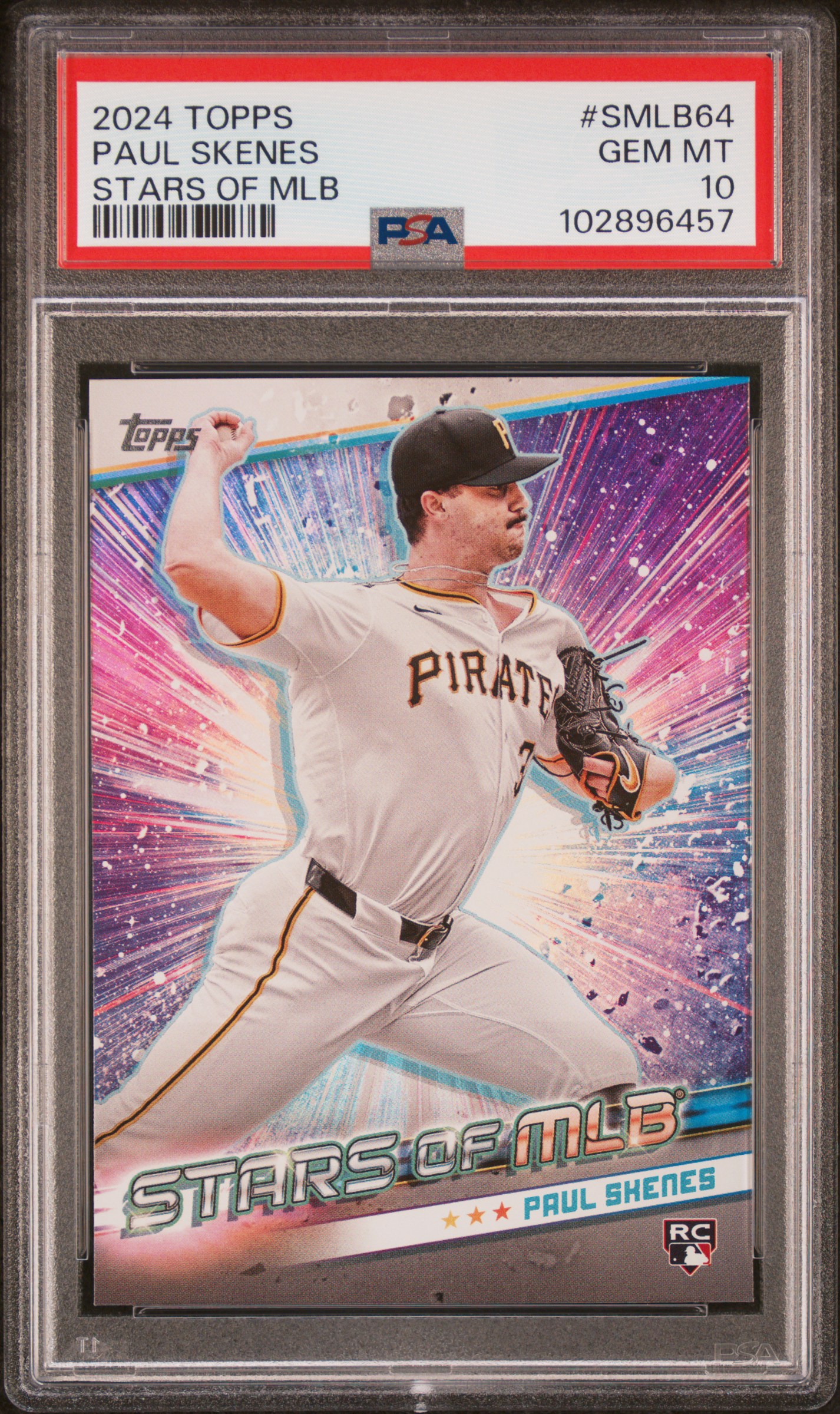 2024 Topps Stars Of Mlb Paul Skenes #Smlb64 (Update) Gem Mt 10 front