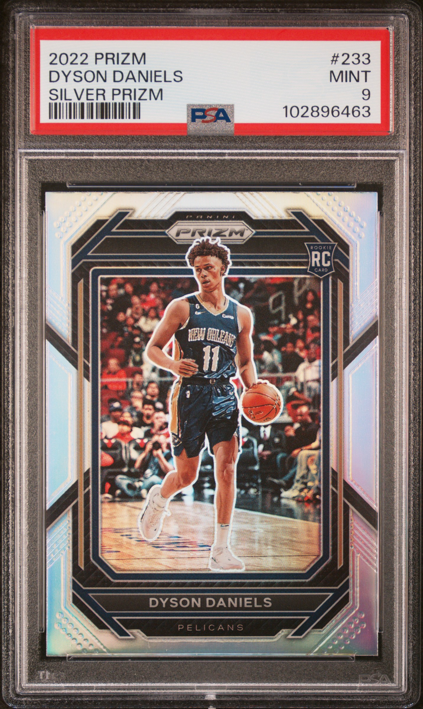 2022 Panini Prizm Dyson Daniels #233 (Silver Prizm) Mint 9 front