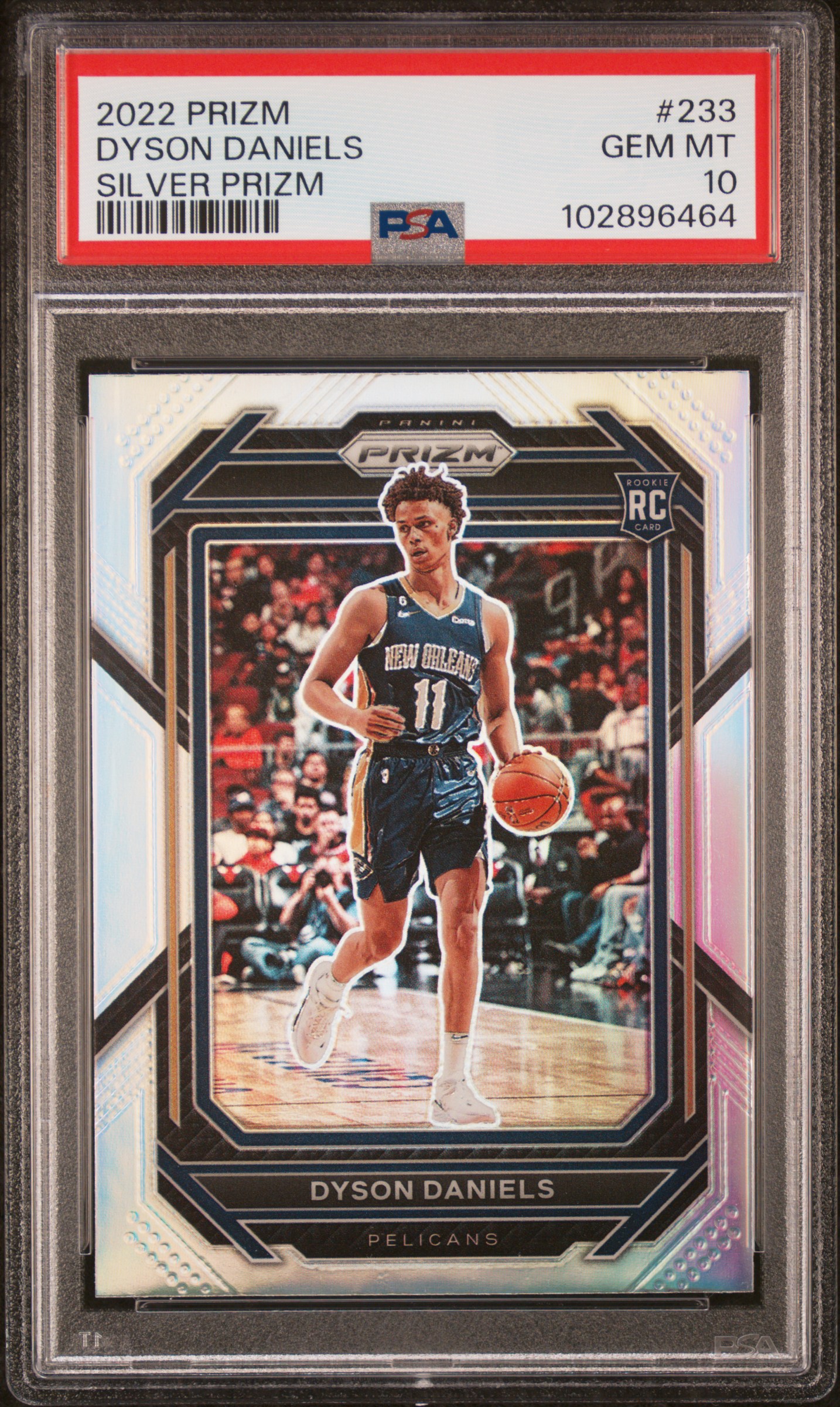 2022 Panini Prizm Dyson Daniels #233 (Silver Prizm) Gem Mt 10 front