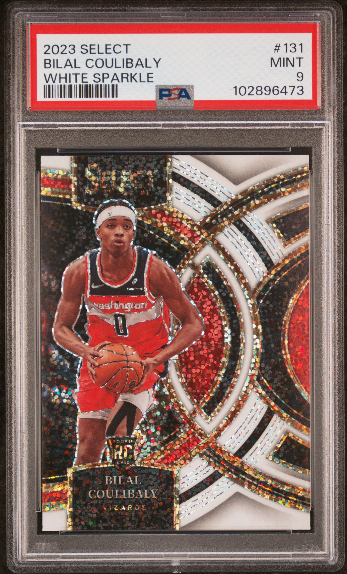 2023 Panini Select Bilal Coulibaly #131 (White Sparkle) Mint 9 front