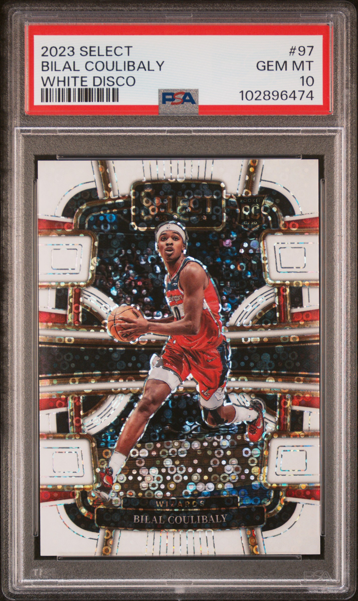 2023 Panini Select Bilal Coulibaly #97 (White Disco) Gem Mt 10 front