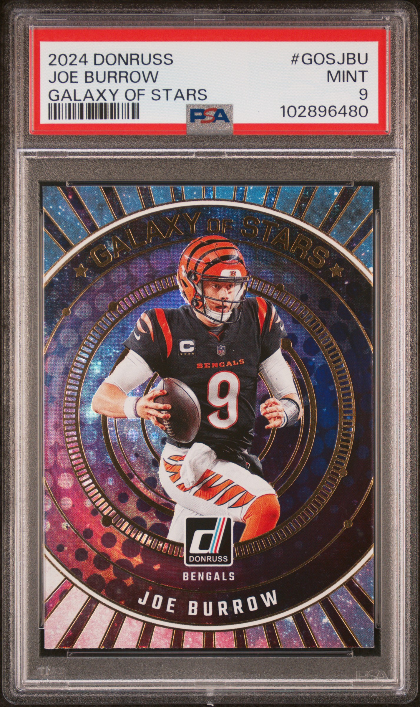 2024 Panini Donruss Galaxy Of Stars Joe Burrow #Gosjbu Mint 9 front