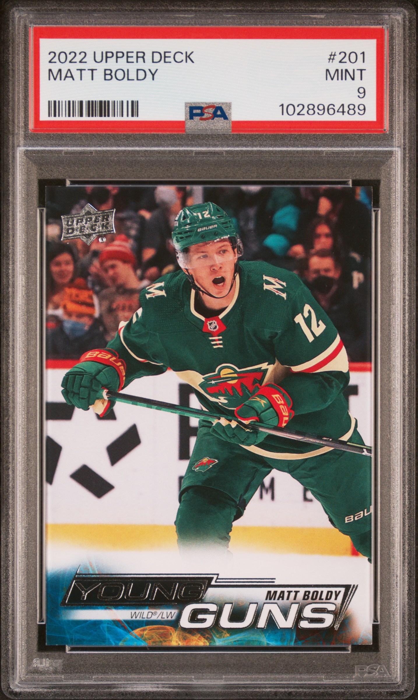 2022 Upper Deck Matt Boldy #201 Mint 9 front