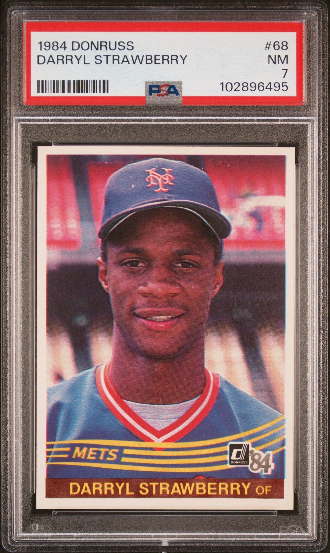 1984 Donruss Darryl Strawberry #68 Nm 7 front