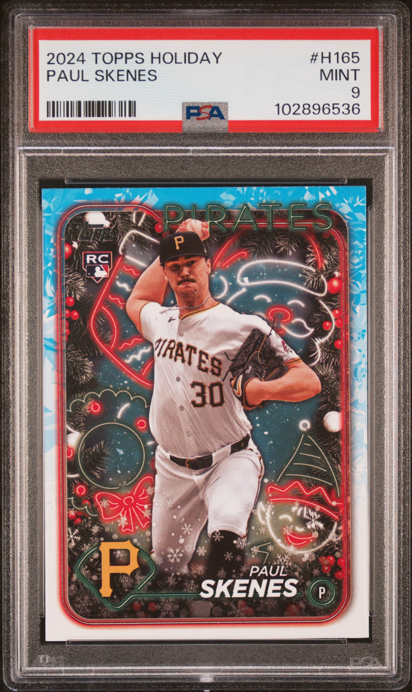 2024 Topps Holiday Paul Skenes #H165 Mint 9 front