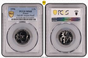 1996 1 Fr Gad-481 Jacques Rueff MS68