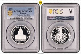 1991 100 Fr Panthéon Gad-898 PR67DCAM