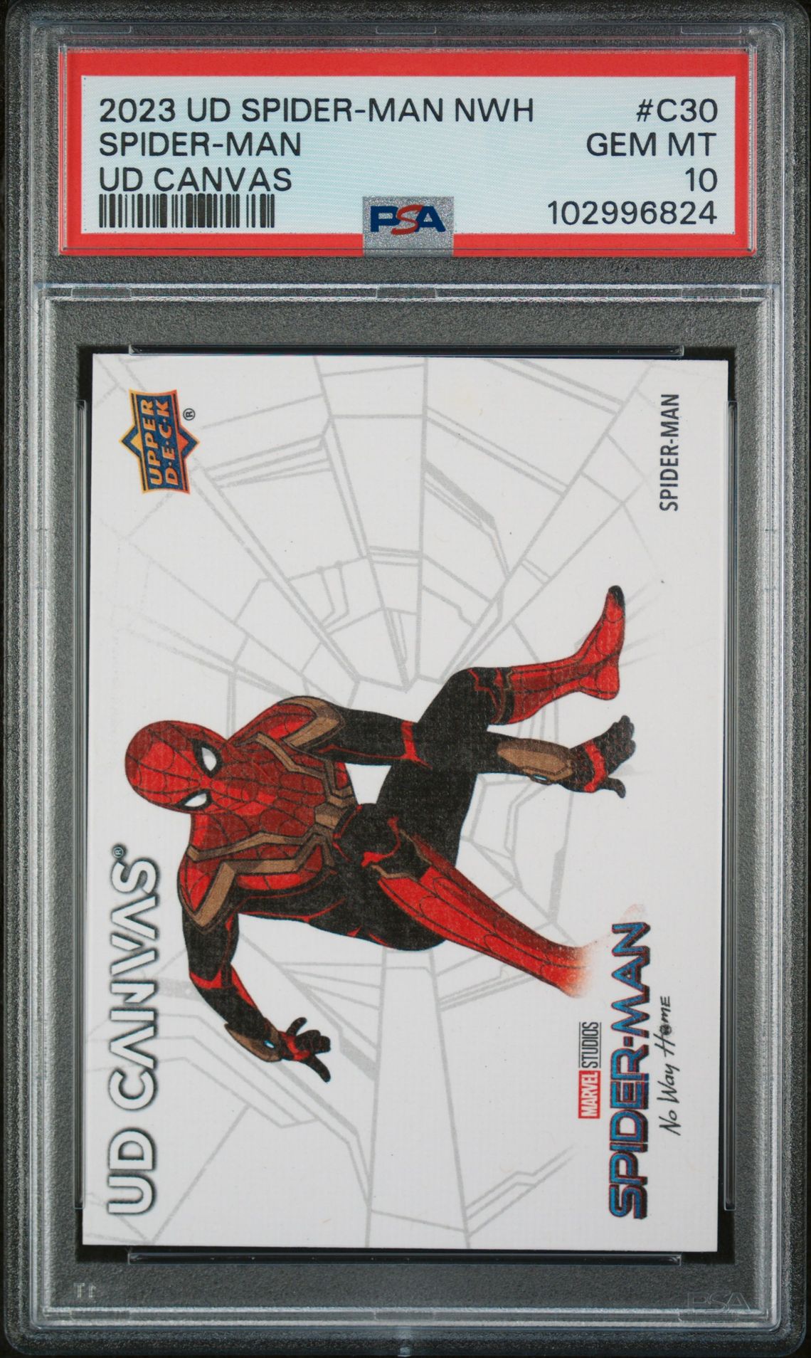 2023 Upper Deck UPPER DECK SPIDER-MAN NO WAY HOME UD CANVAS #C30 Spider-Man front