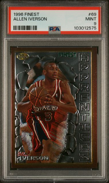 1996 Topps Topps Finest Bronze #69 Allen Iverson front