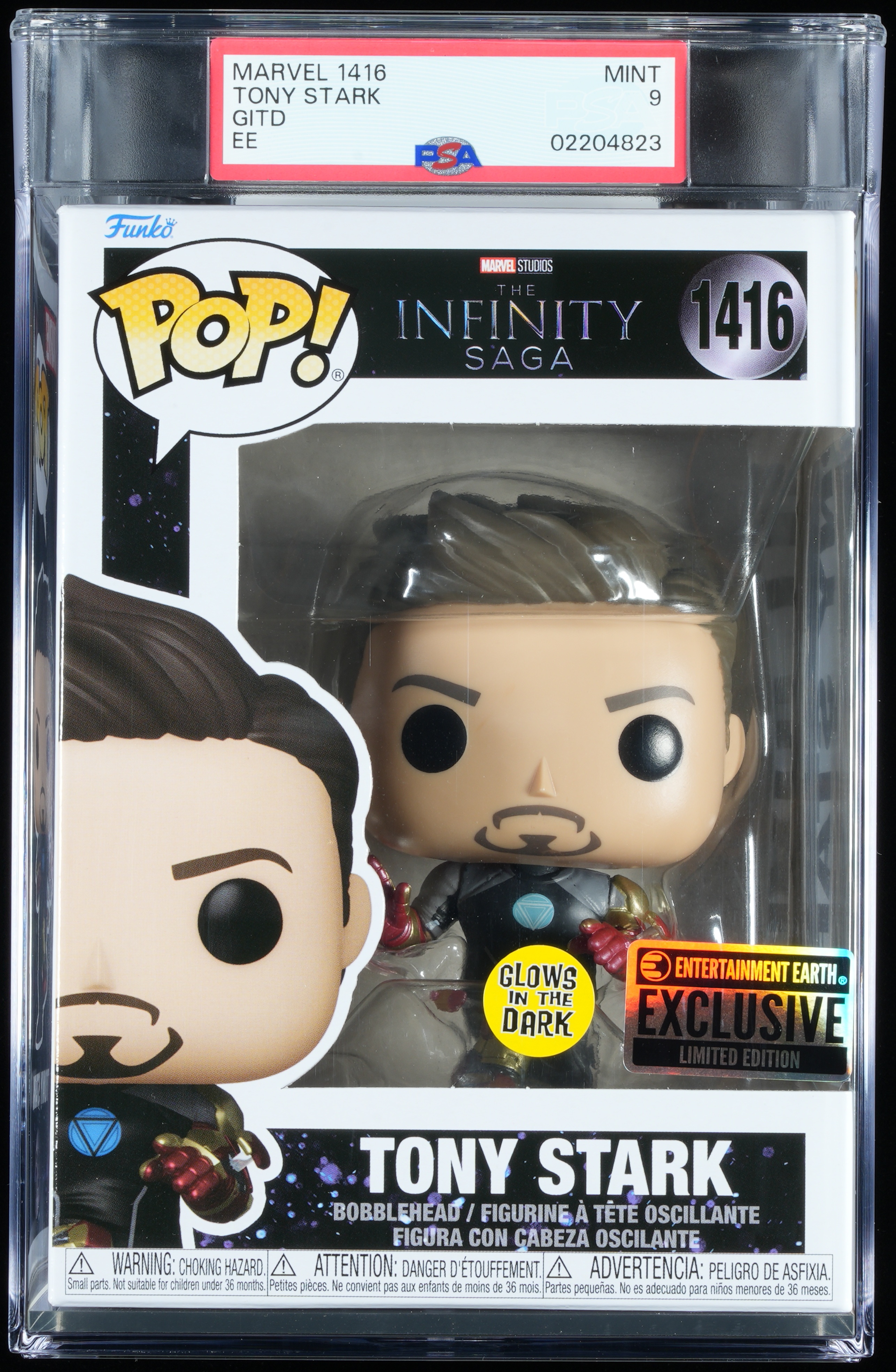Marvel 1416 Tony Stark GITD 2024 Entertainment Earth